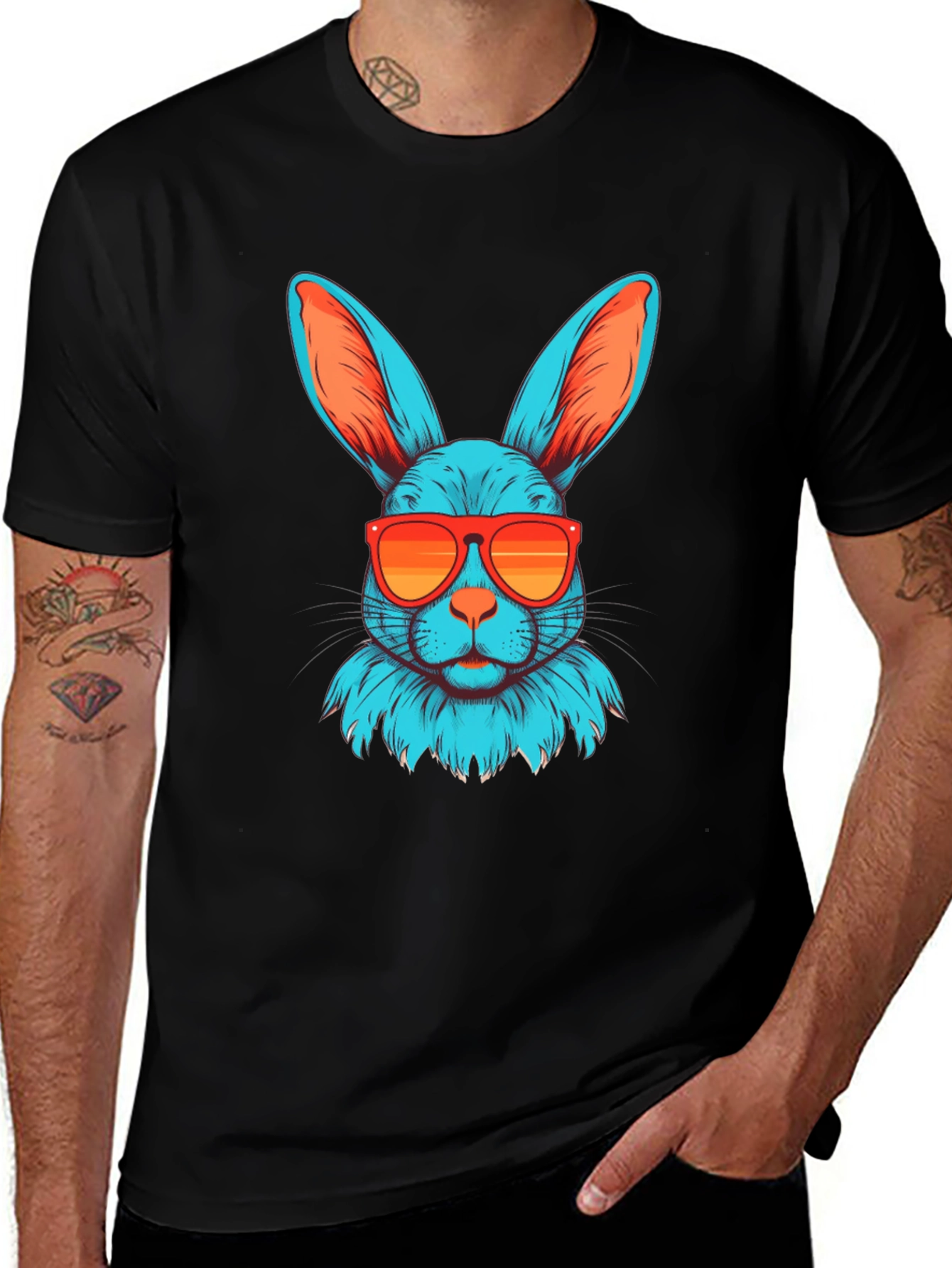 Variant 7 of Cool Rabbit Graphic Tee