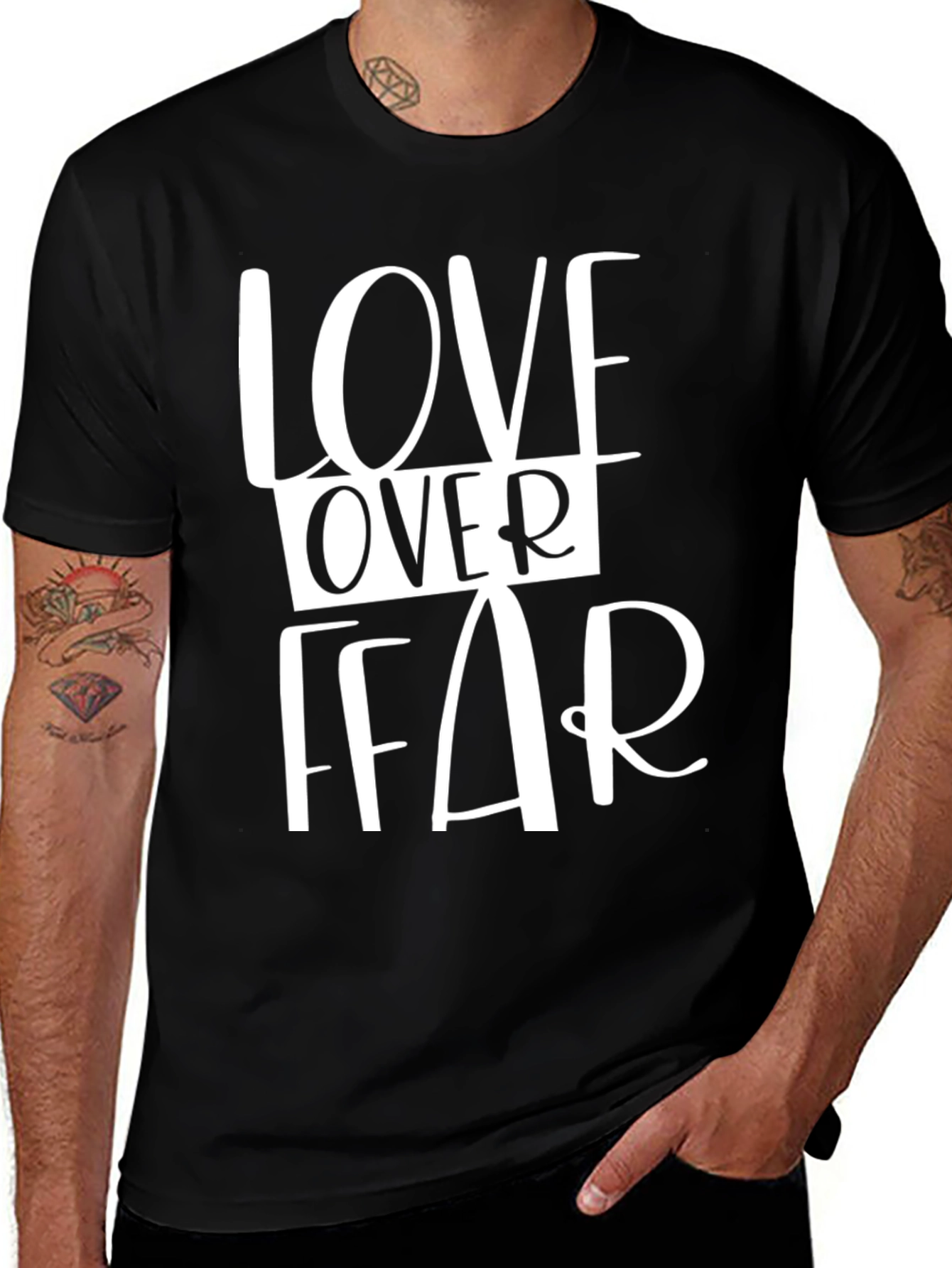 Love Over Fear Graphic T-Shirt