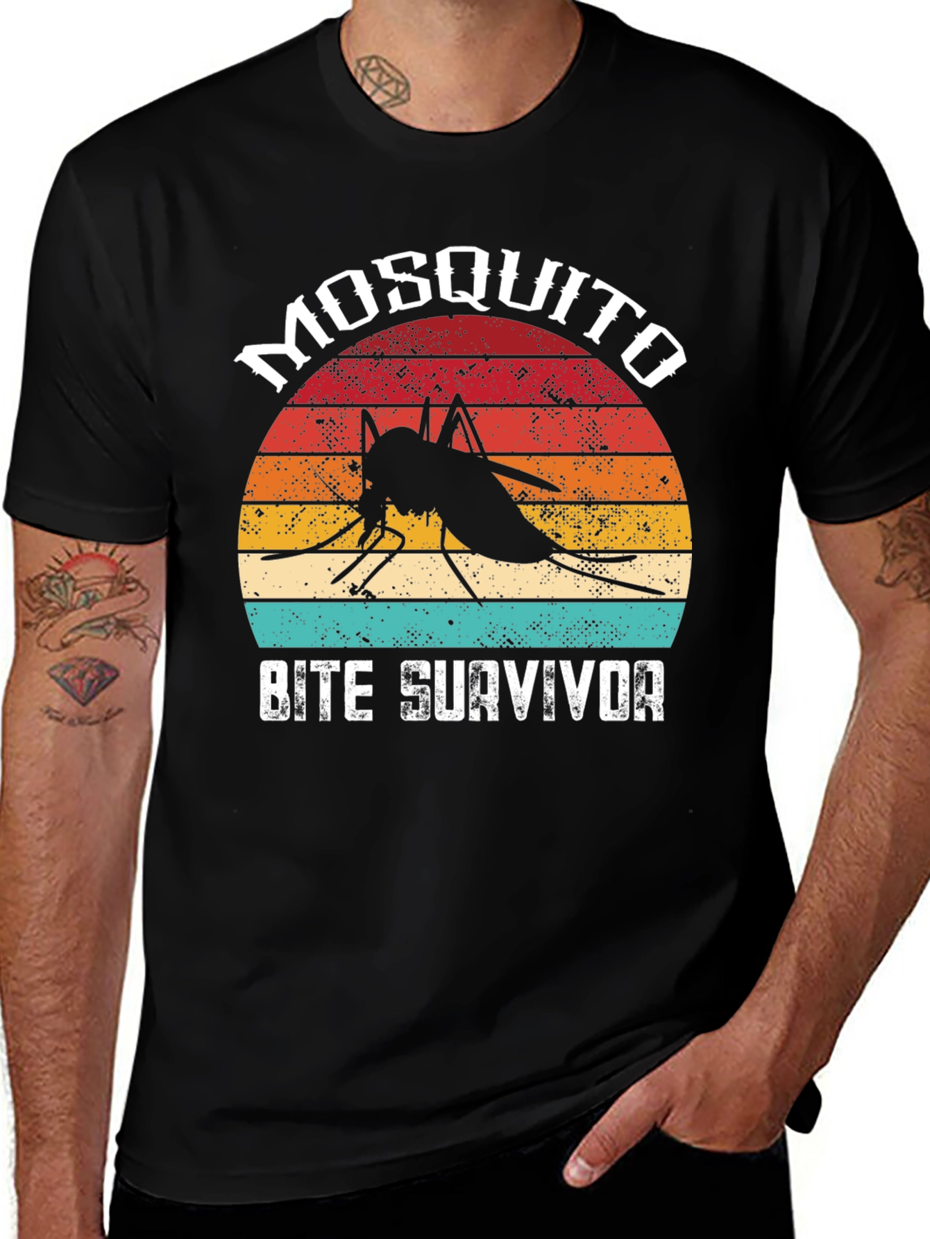 Variant 20 of Mosquito Bite Survivor T-Shirt - Novelty Design