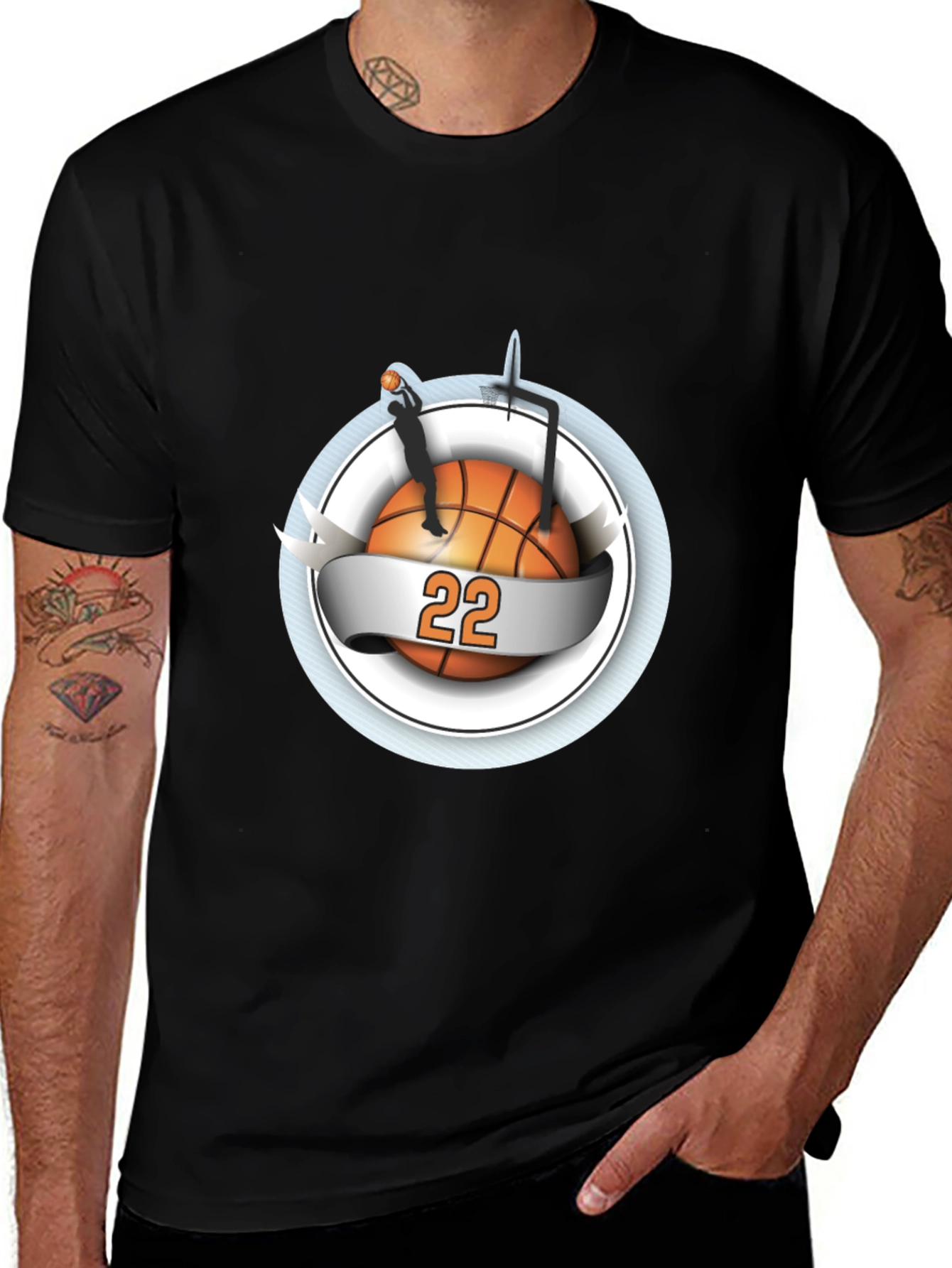 Variant 24 of Basketball Number 22 Graphic T-Shirt