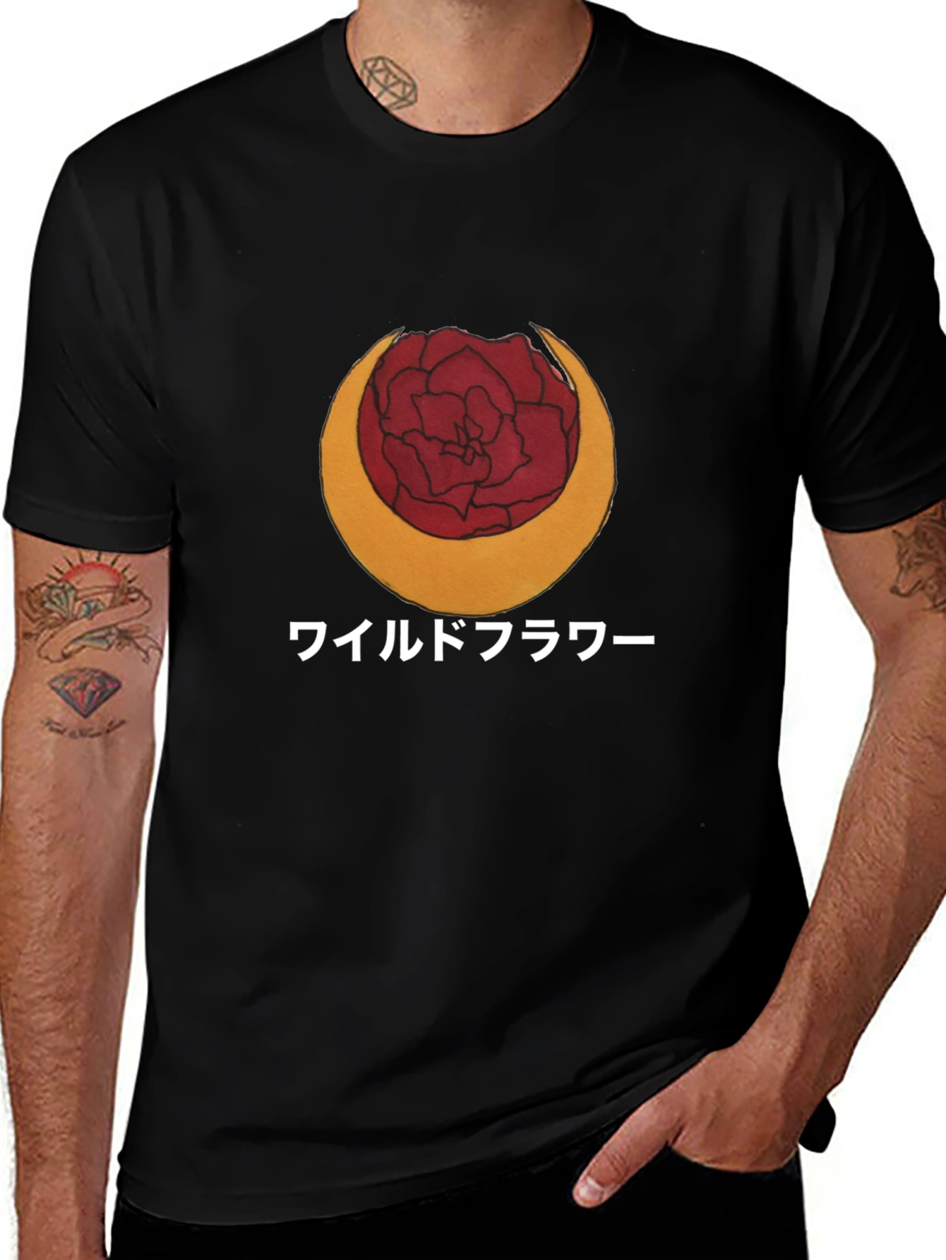 Variant 25 of Wildflower Graphic Tee - Japanese Text