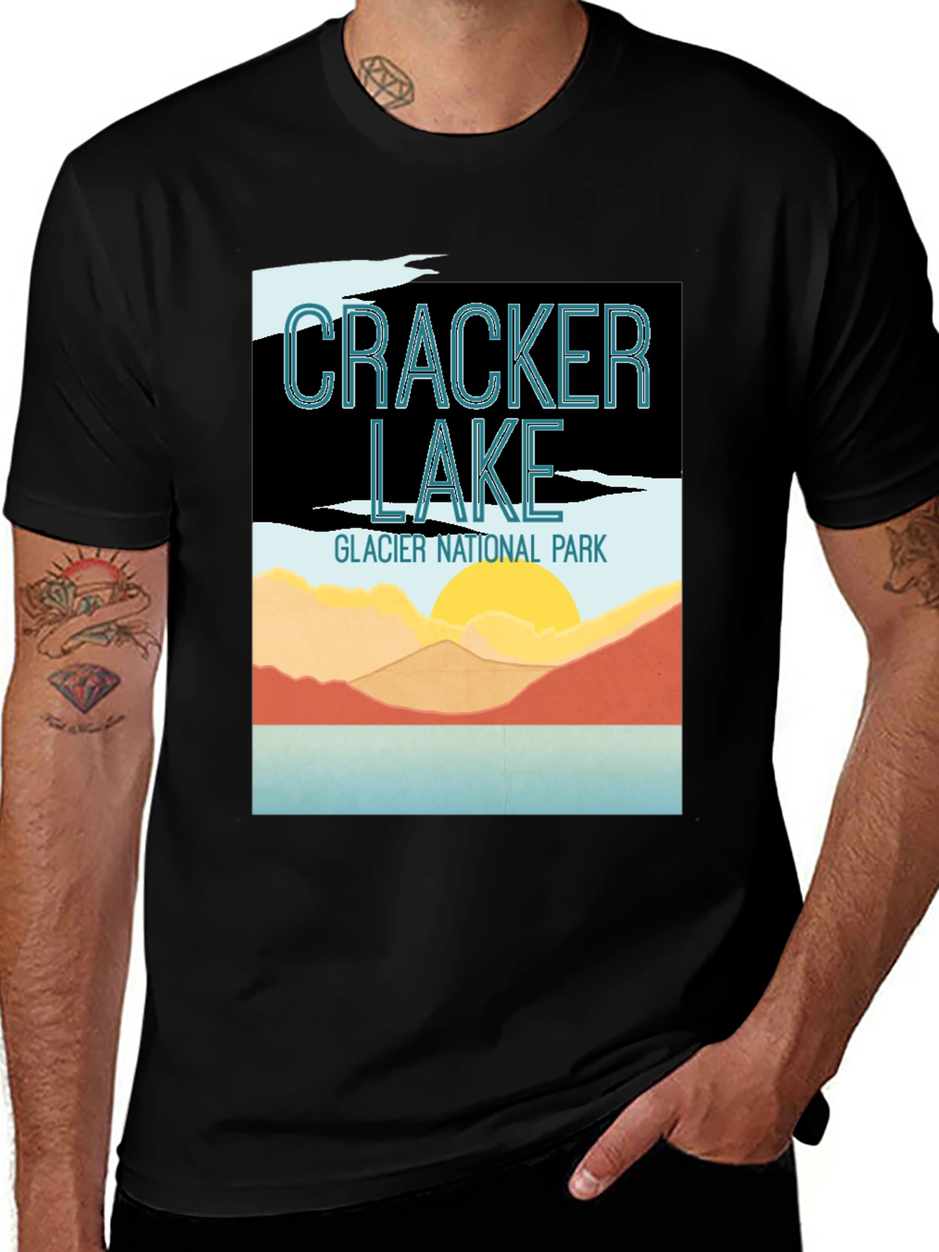 Variant 11 of Cracker Lake Glacier National Park Graphic Tee