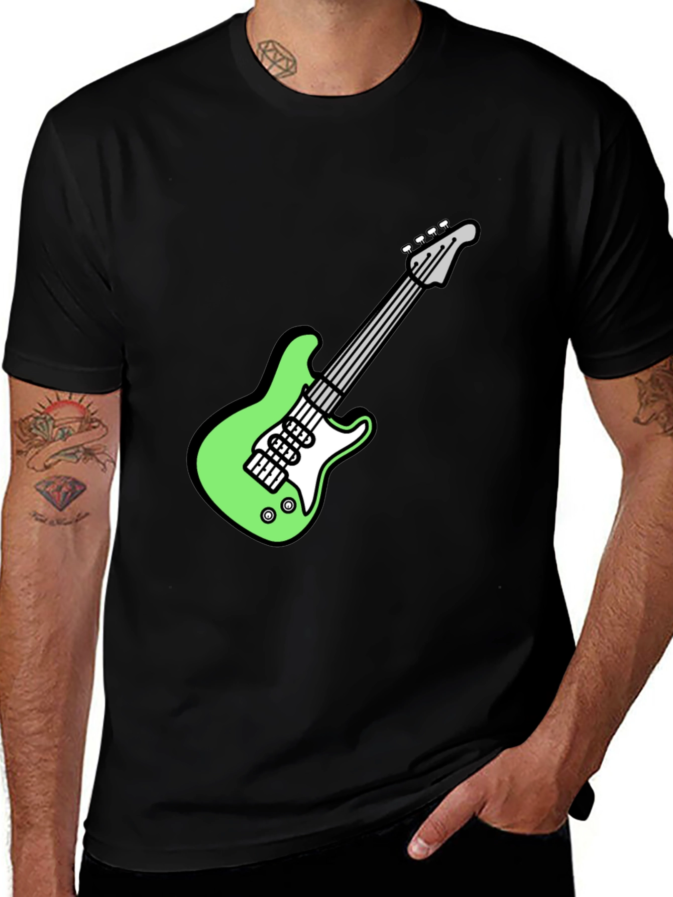 Variant 23 of Guitar Graphic Tee - Rock On In Style