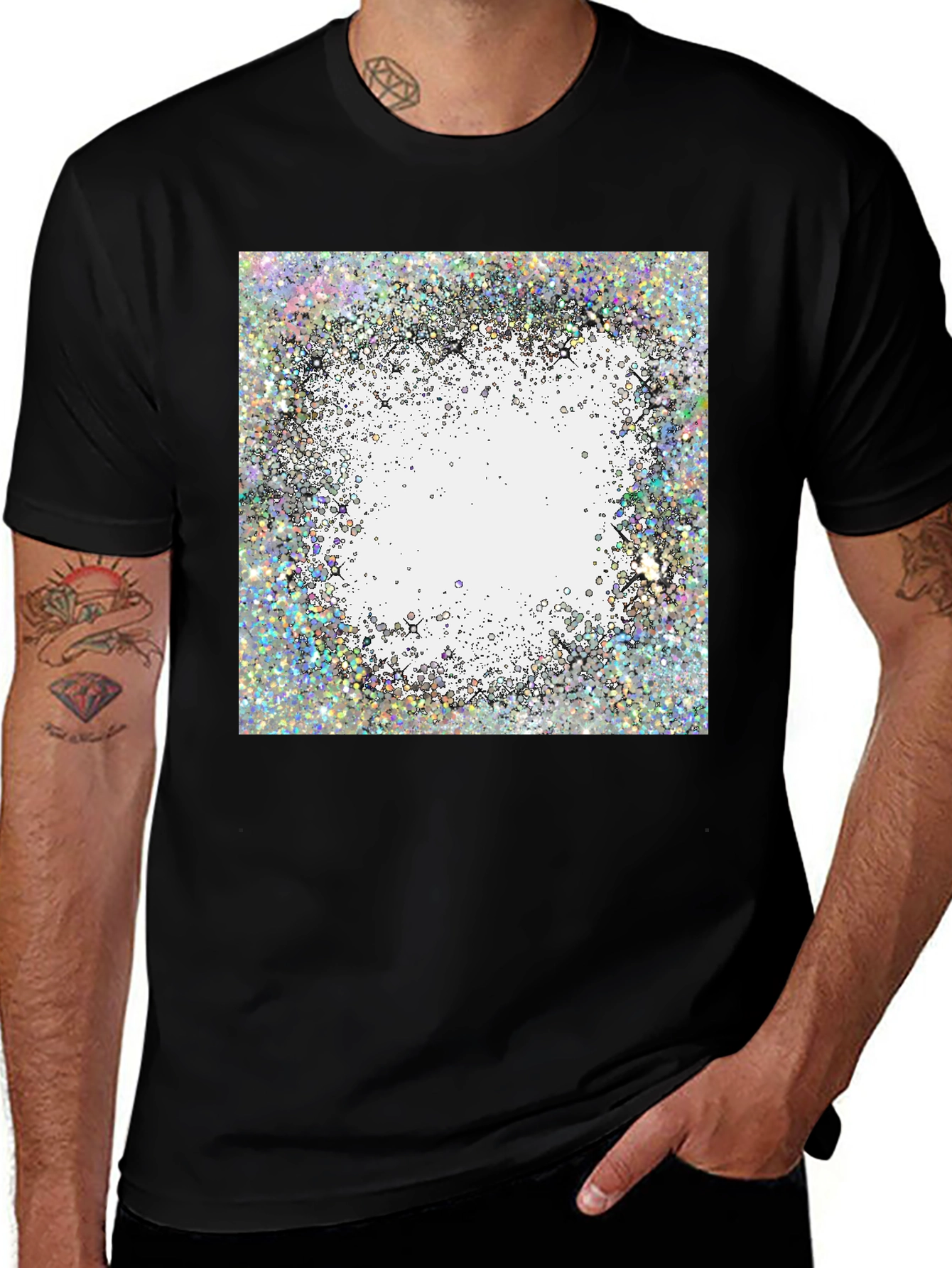 Variant 28 of Abstract Glitter Design T-Shirt