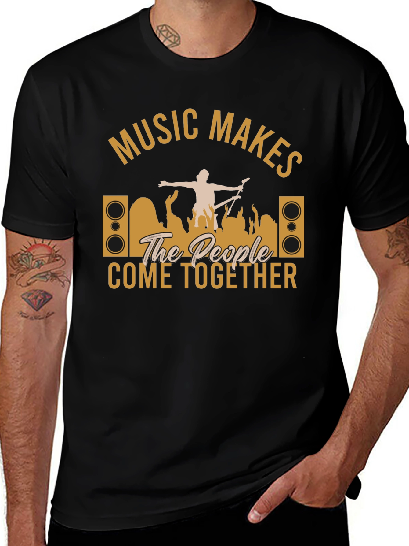 Variant 5 of Music Makes The People Come Together T-Shirt