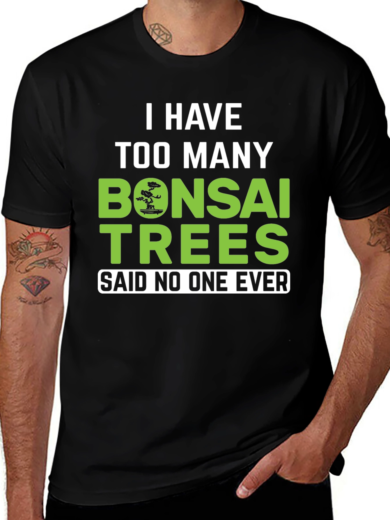 Variant 14 of Bonsai Trees Graphic Tee - Funny Gardening Shirt