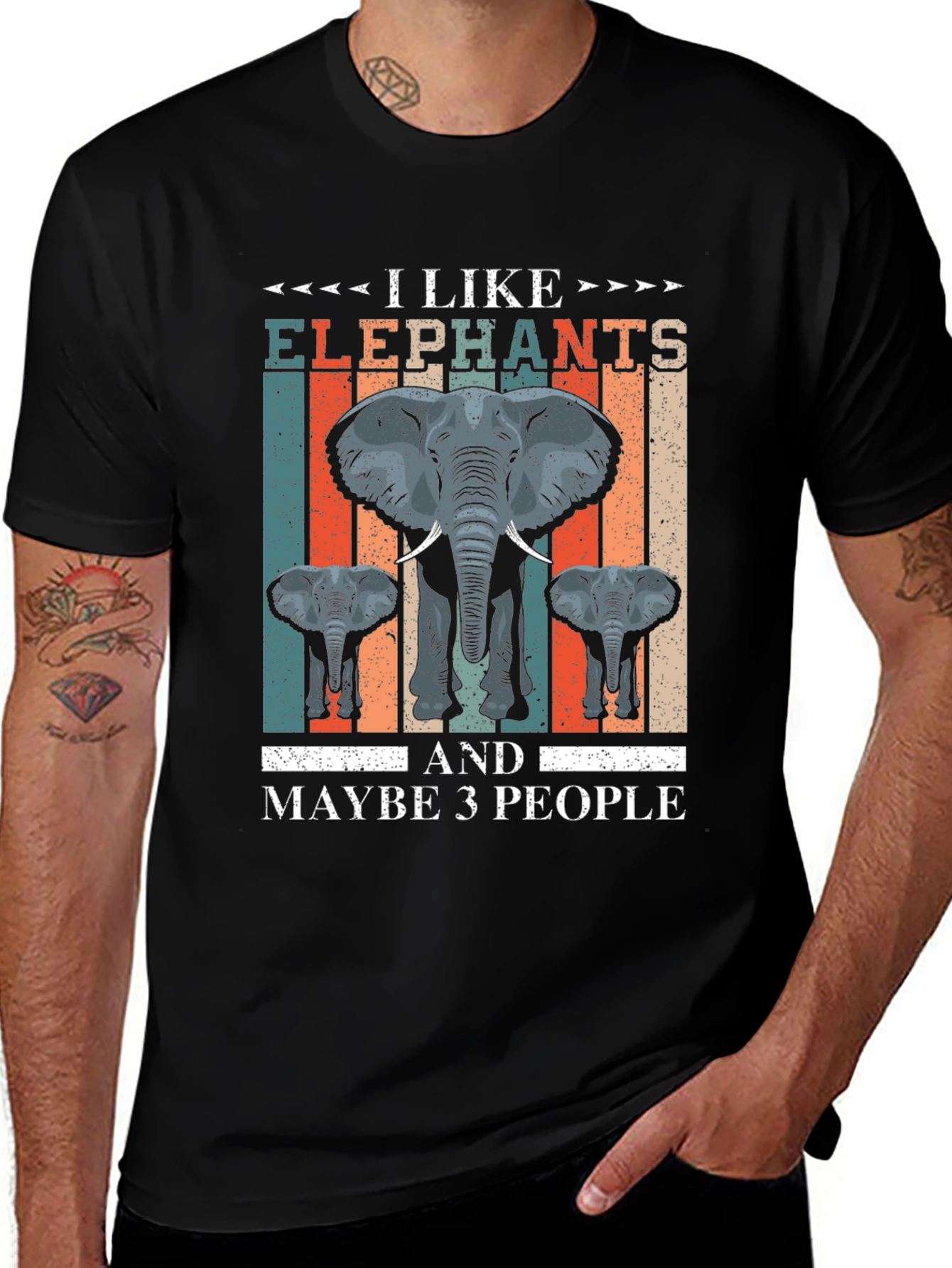 Variant 9 of I Like Elephants T-Shirt - Funny Animal Lover Tee