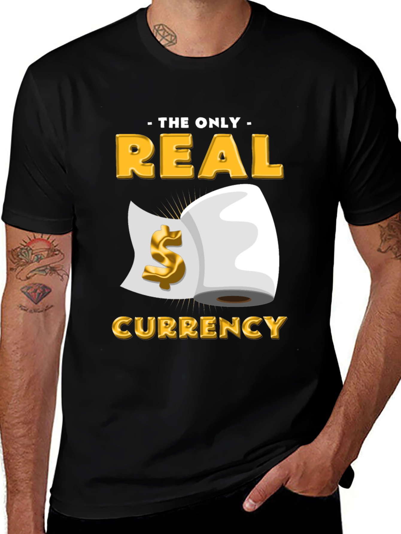 Variant 5 of The Only Real Currency Graphic T-Shirt