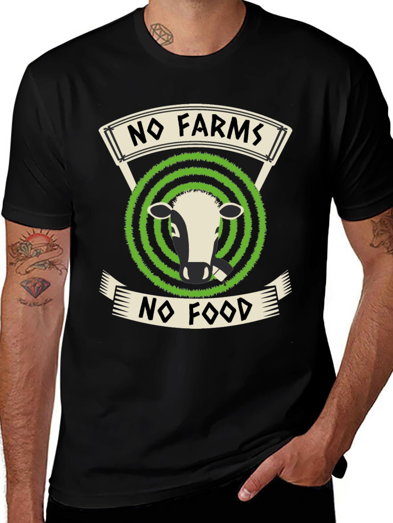 Variant 2 of No Farms No Food Graphic Tee