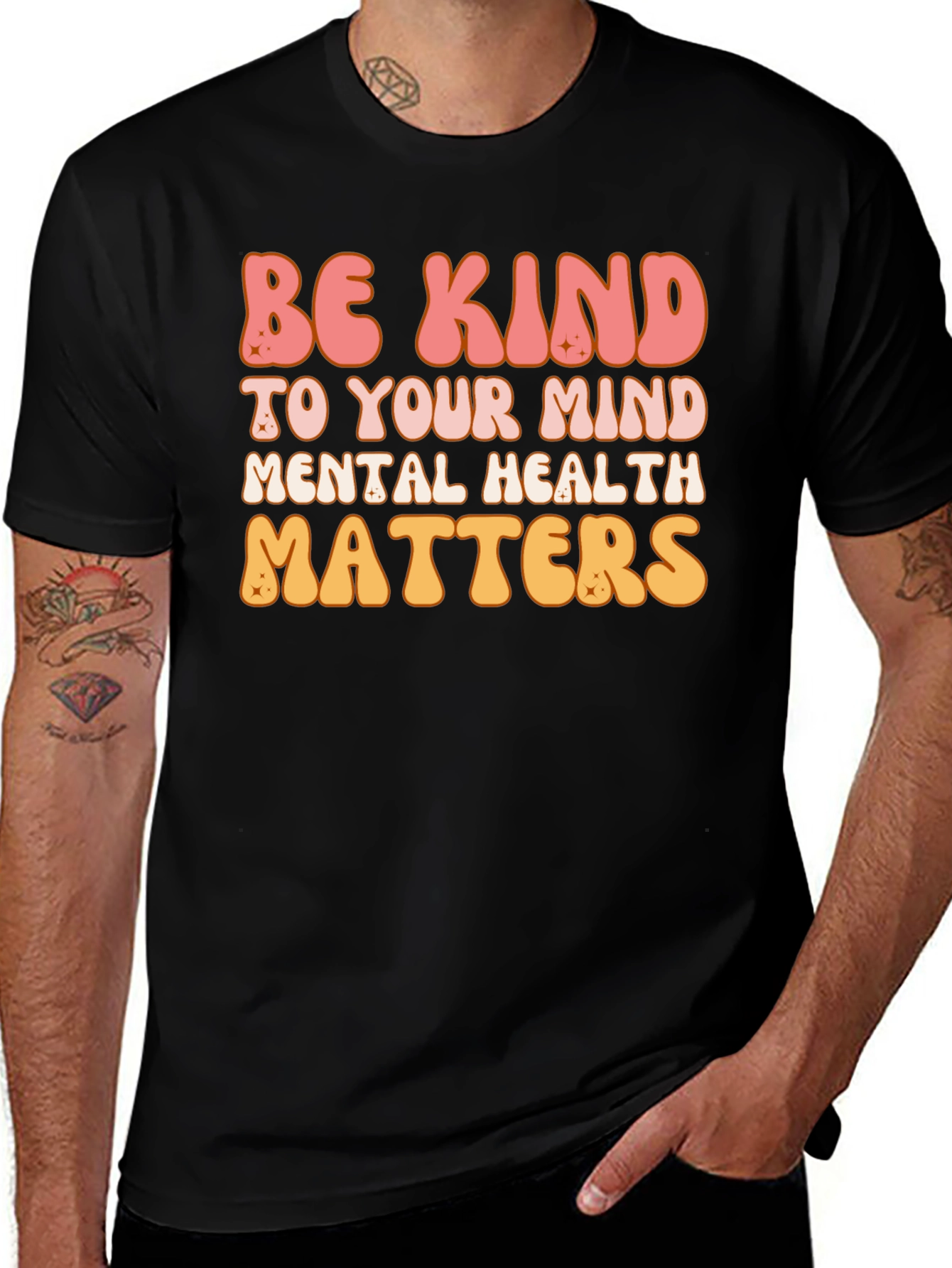 Variant 25 of Be Kind Mental Health Matters Graphic Tee