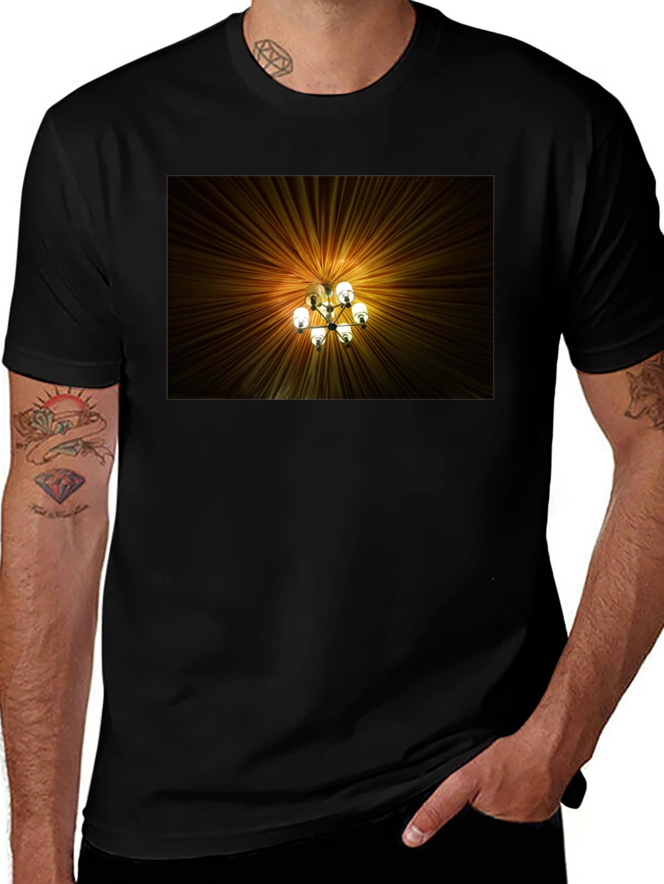 Variant 29 of Chandelier Graphic Tee - Unique Design T-Shirt