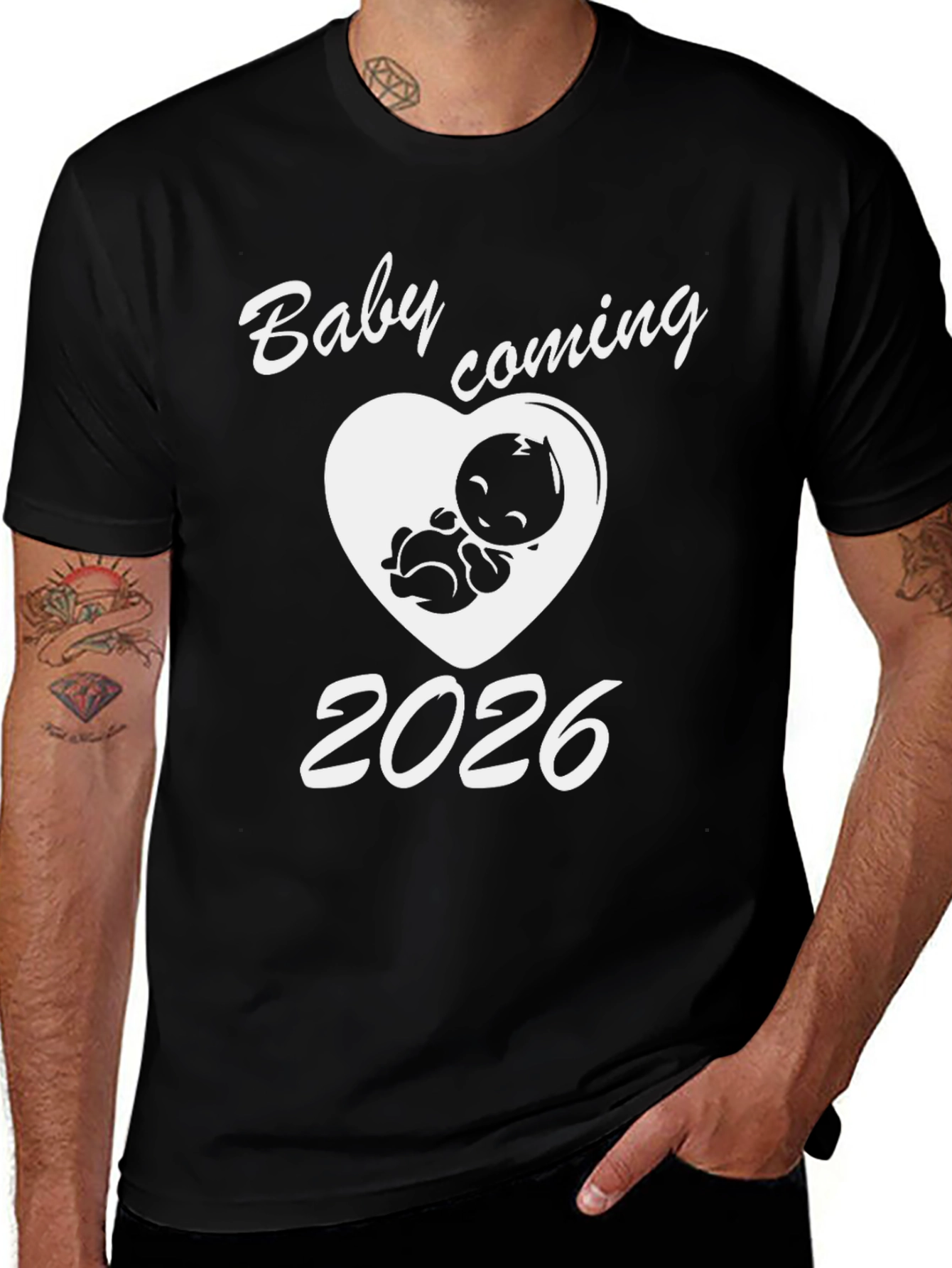 Baby Coming 2026 Pregnancy Announcement T-Shirt