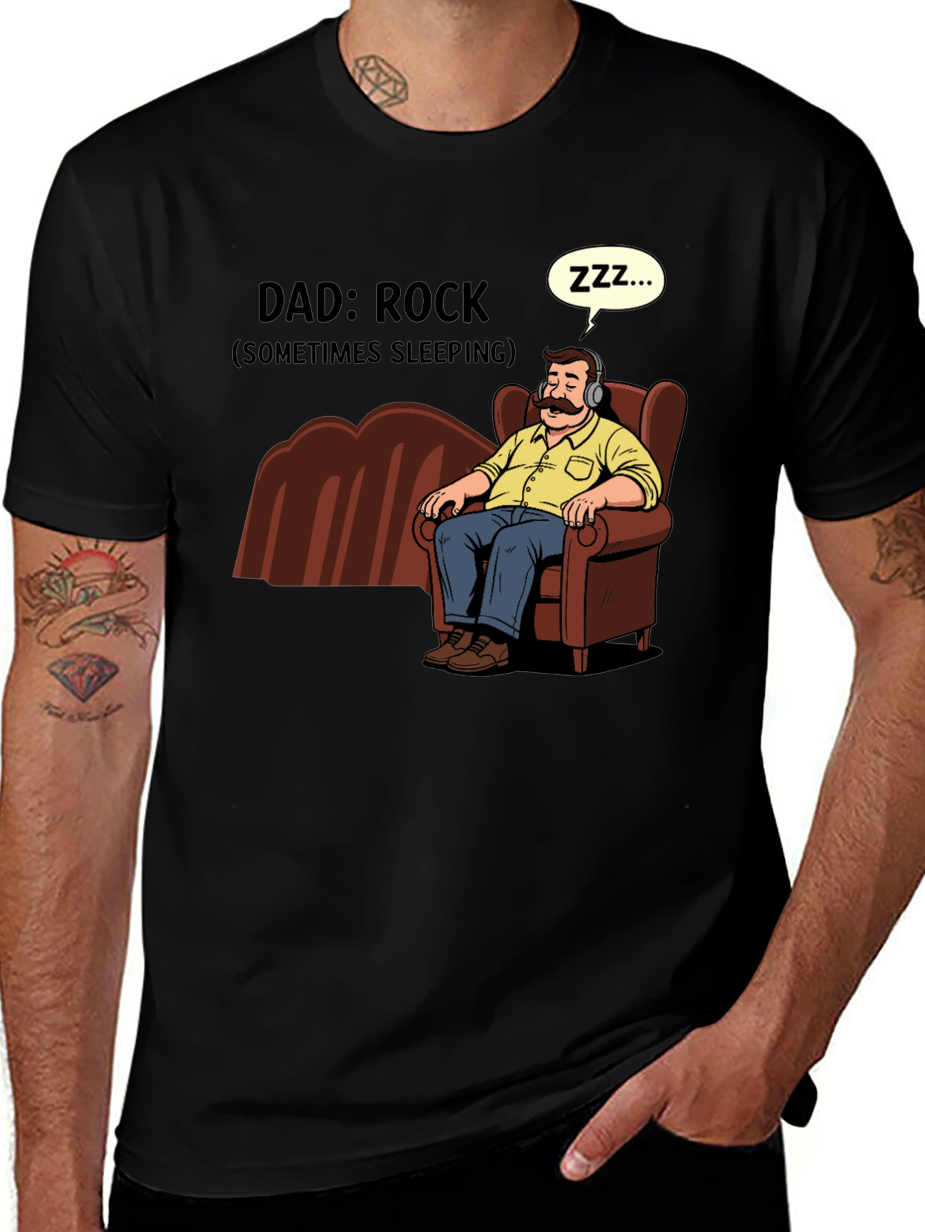 Variant 10 of Dad: Rock (Sometimes Sleeping) Graphic Tee