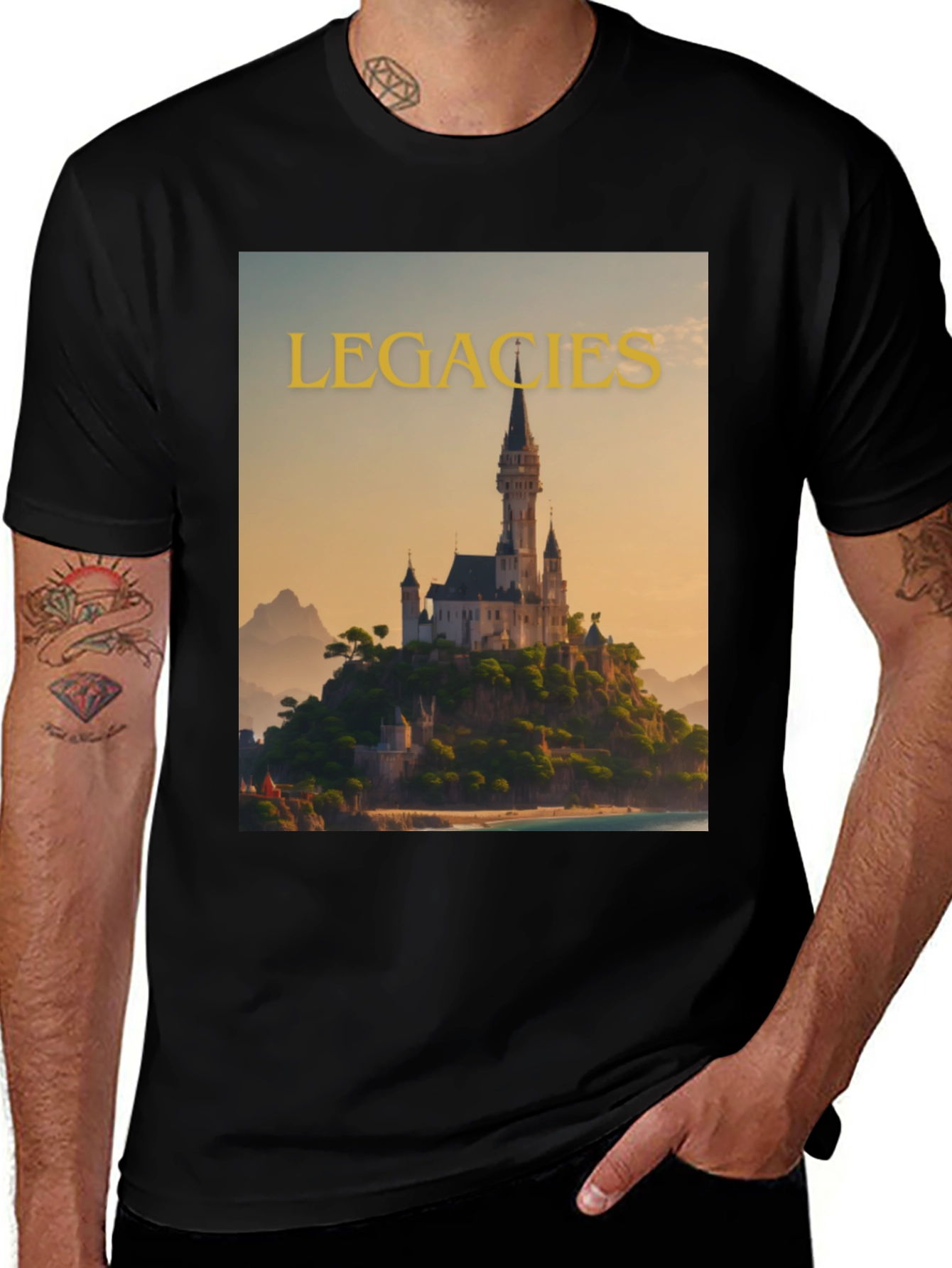 Variant 22 of Legacies Castle T-Shirt - Premium Graphic Tee