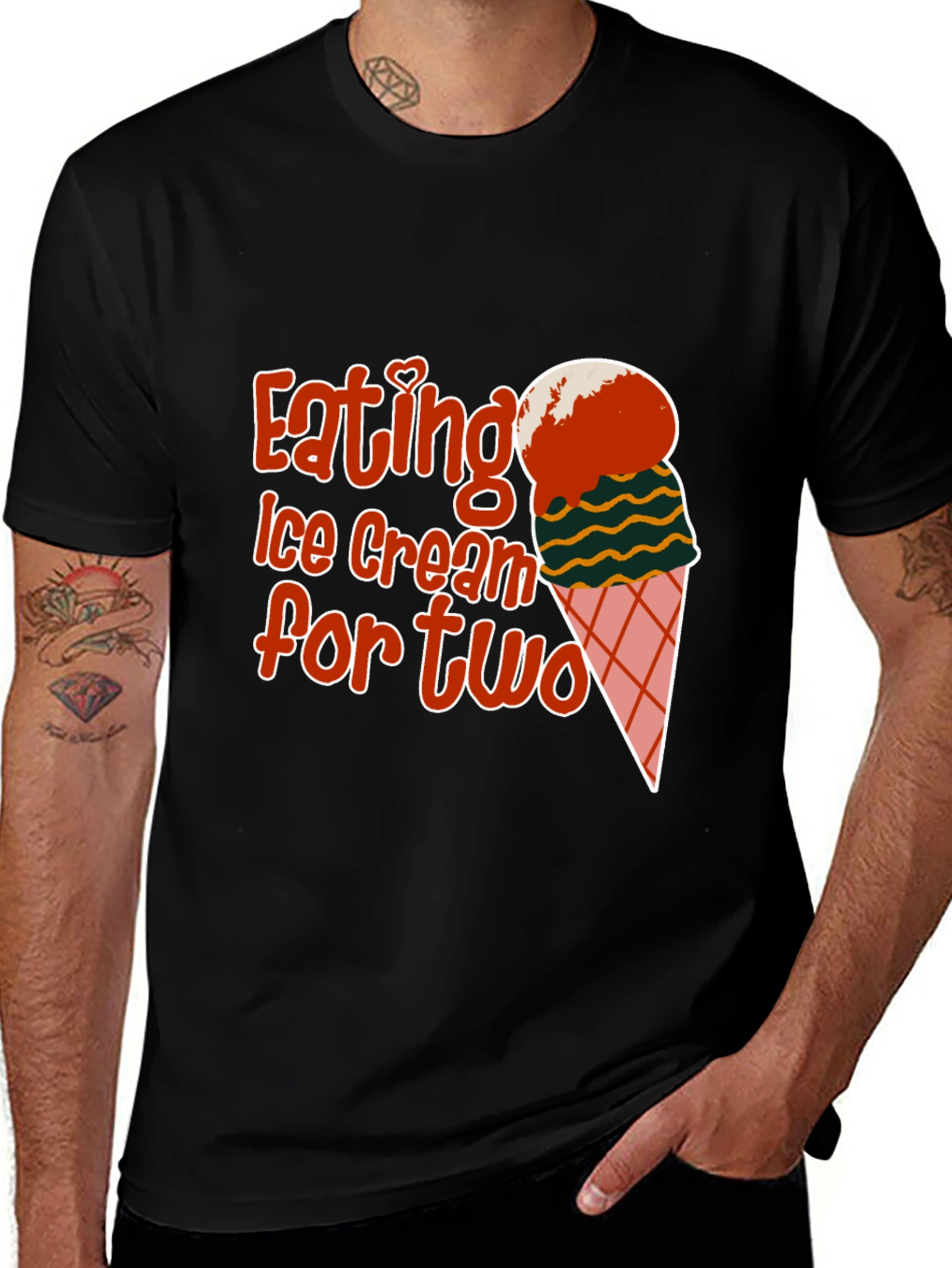 Variant 24 of Eating Ice Cream for Two Graphic Tee