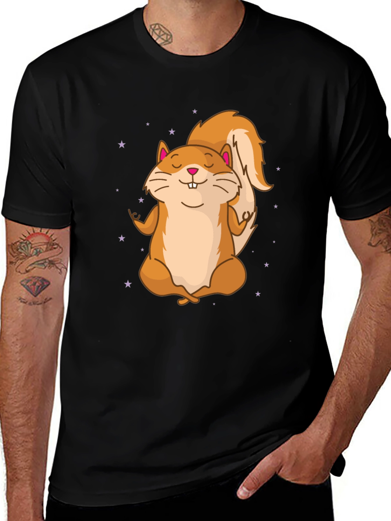 Variant 24 of Meditating Squirrel Graphic T-Shirt
