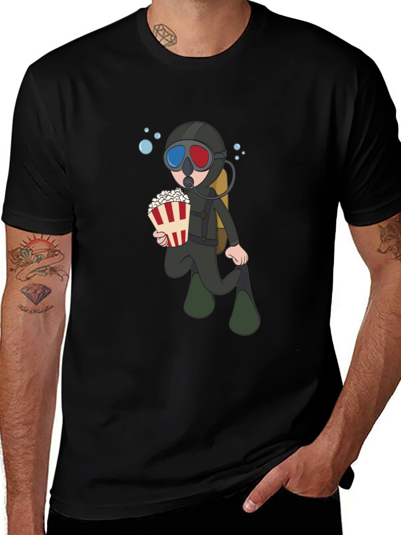 Variant 24 of Diver Movie Lover Black T-Shirt