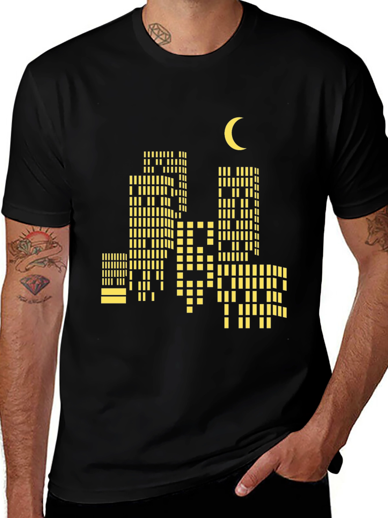 Variant 11 of Cityscape Tee - Urban Nightlife Graphic T-Shirt
