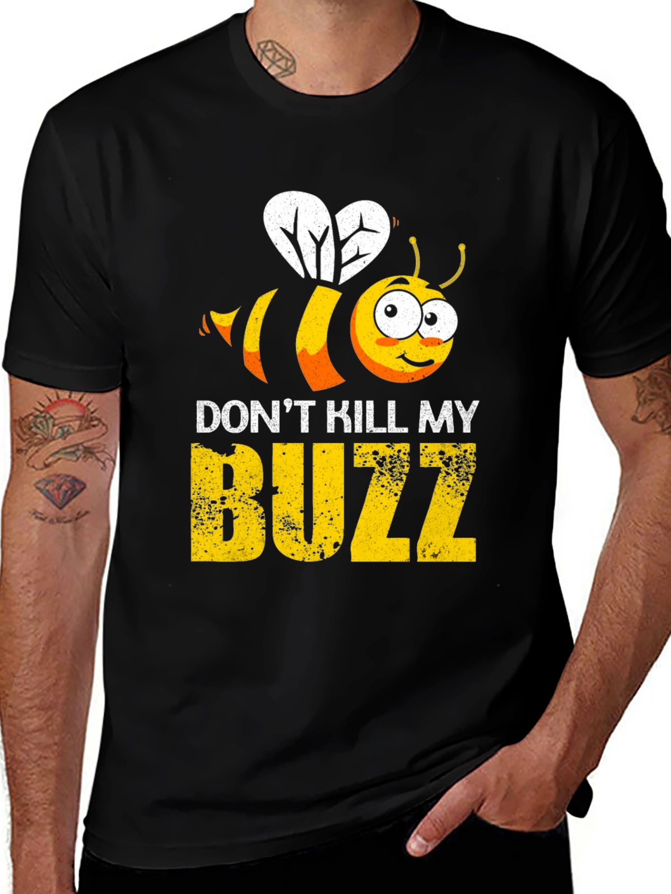 Black Don't Kill My Buzz Graphic T-Shirt main image