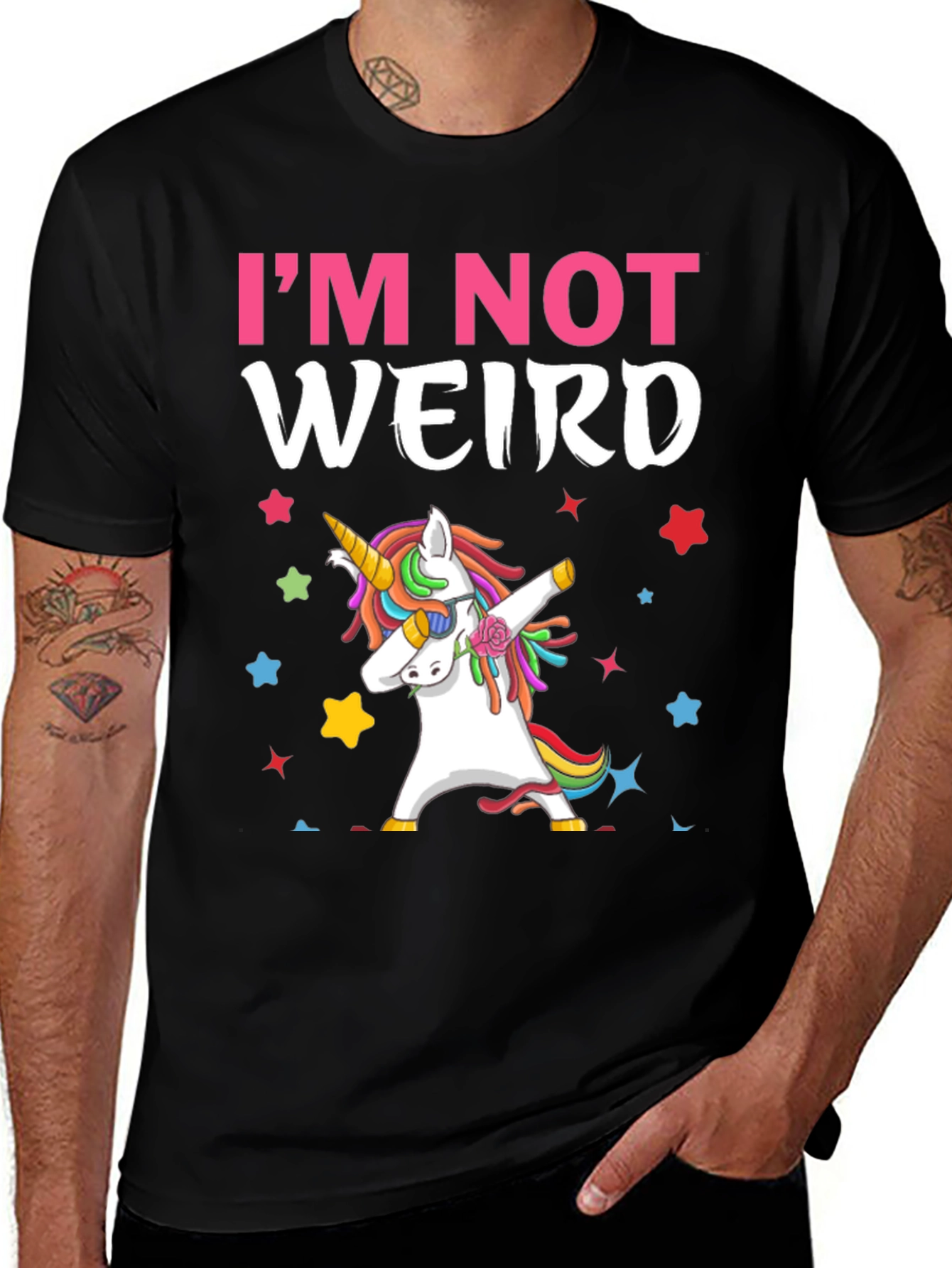 Variant 30 of Funny Unicorn T-Shirt - I'm Not Weird