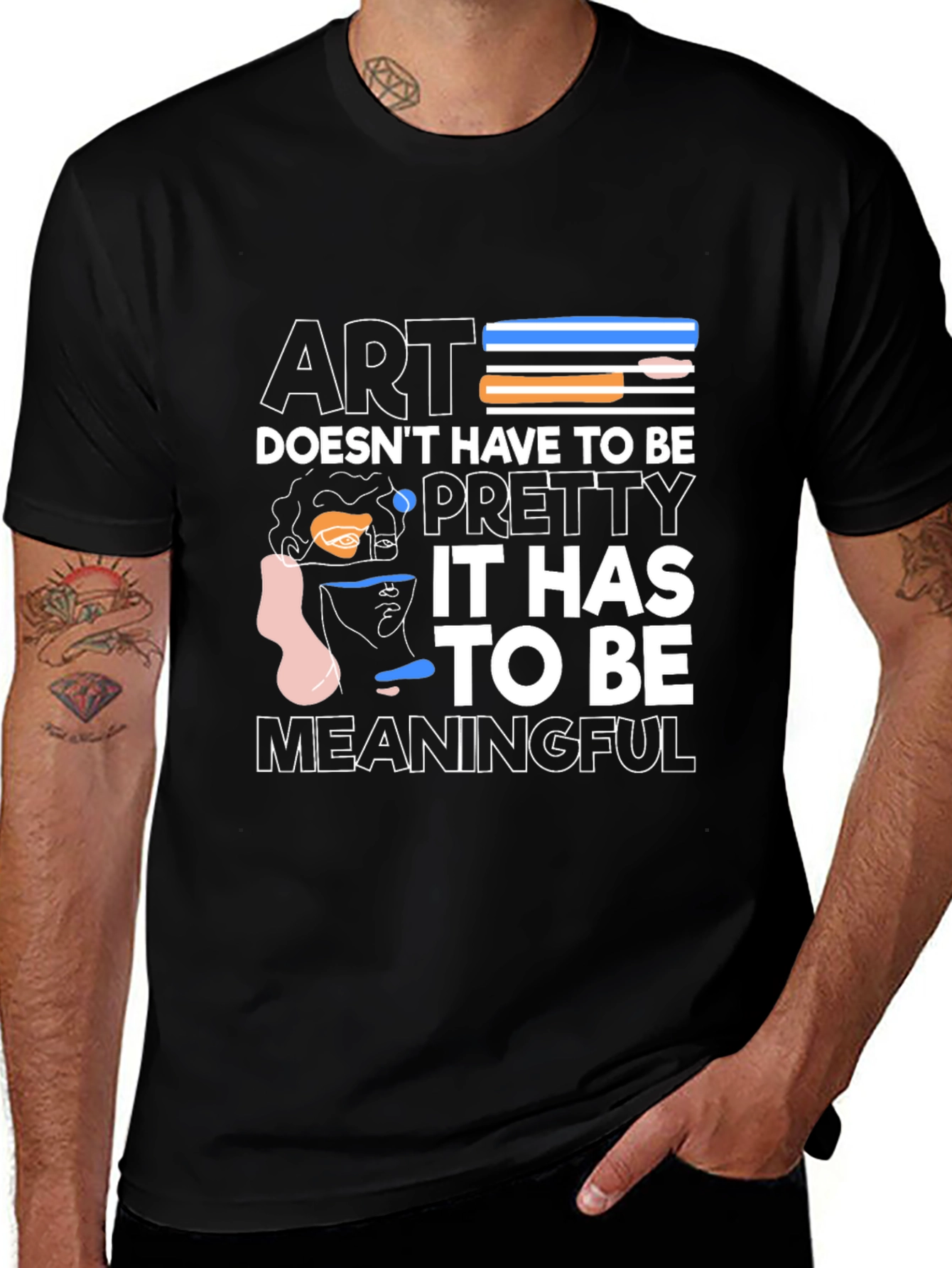 Variant 5 of Meaningful Art T-Shirt - Stylish Graphic Tee