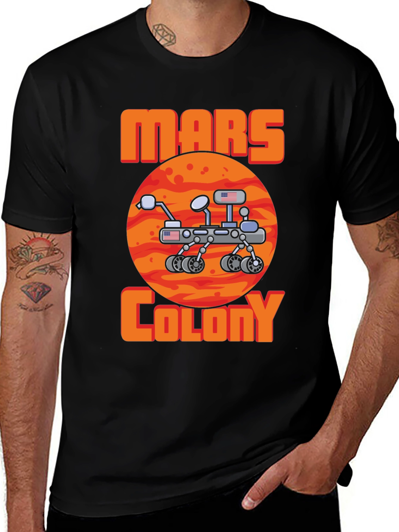 Mars Colony T-Shirt - Space Exploration Tee