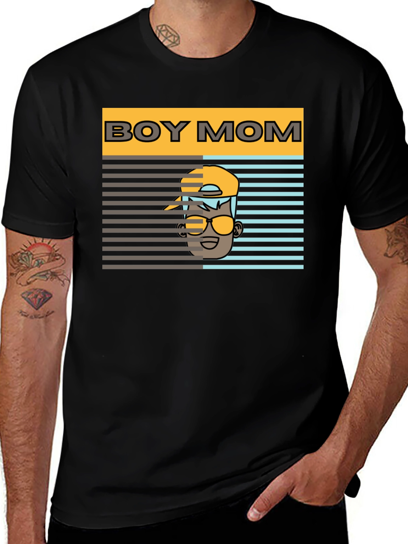 Boy Mom T-Shirt - Graphic Tee for Moms