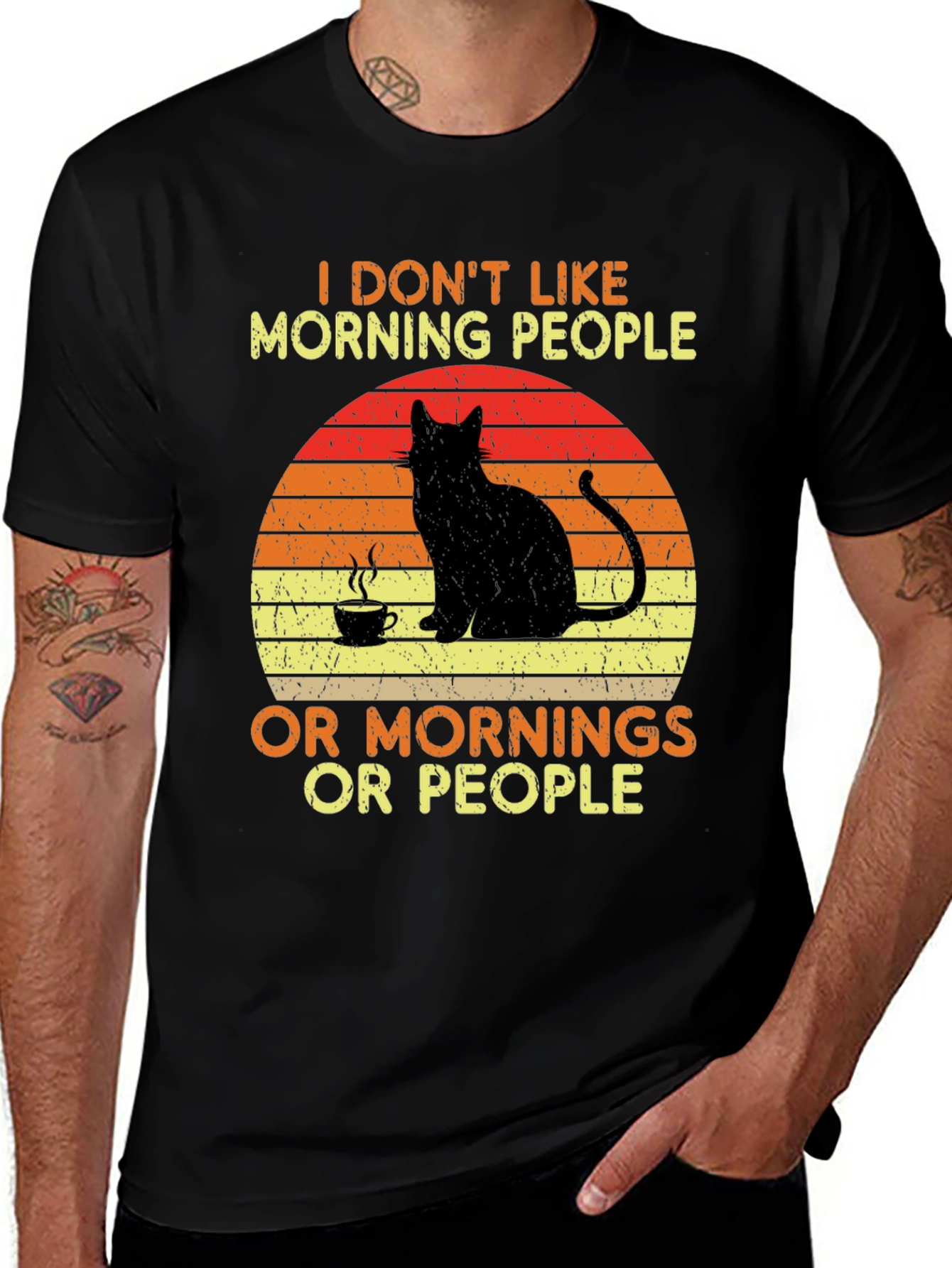 Variant 13 of I Don't Like Morning People Graphic Tee