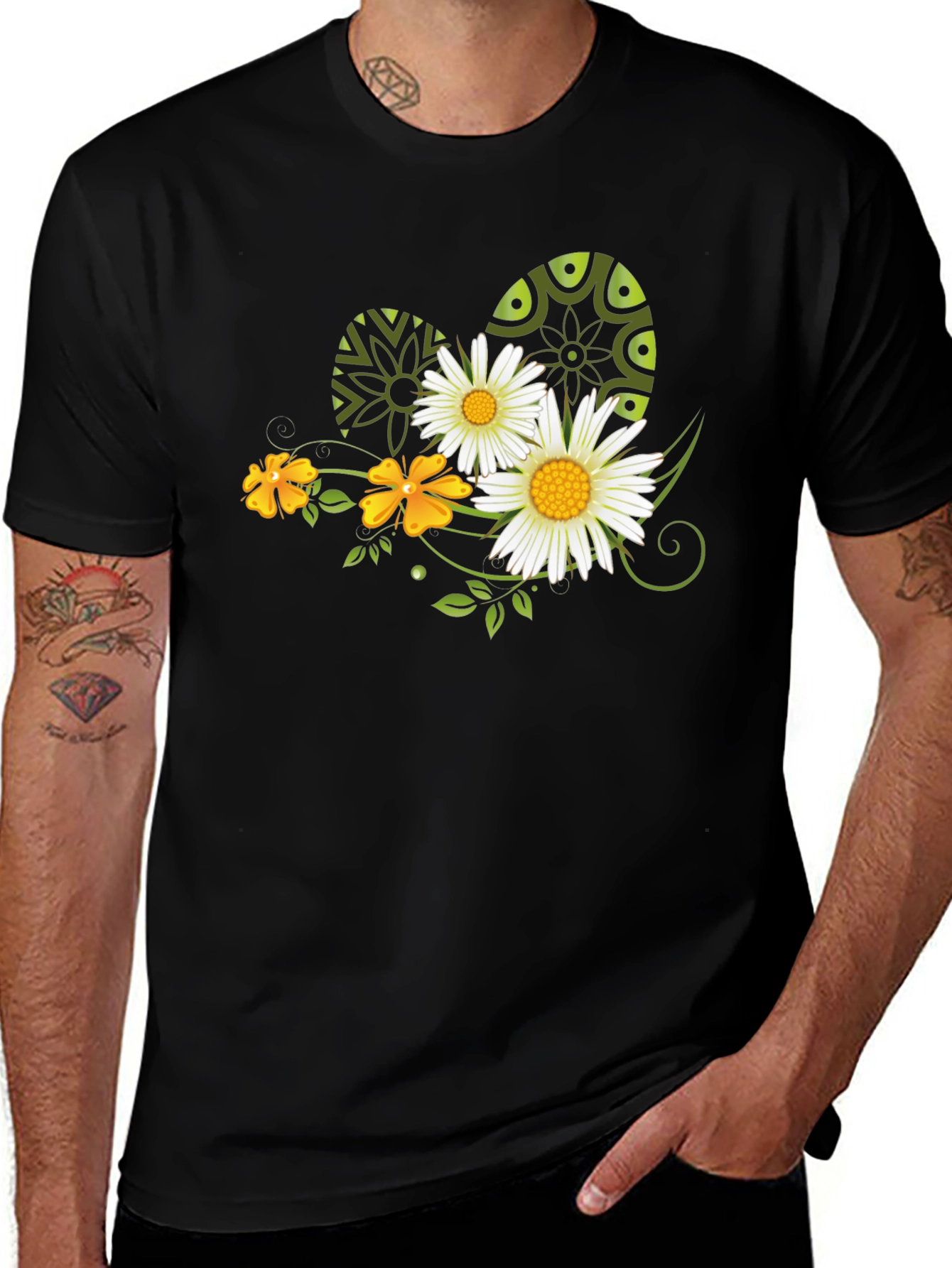 Variant 12 of Floral Easter Egg Graphic Tee