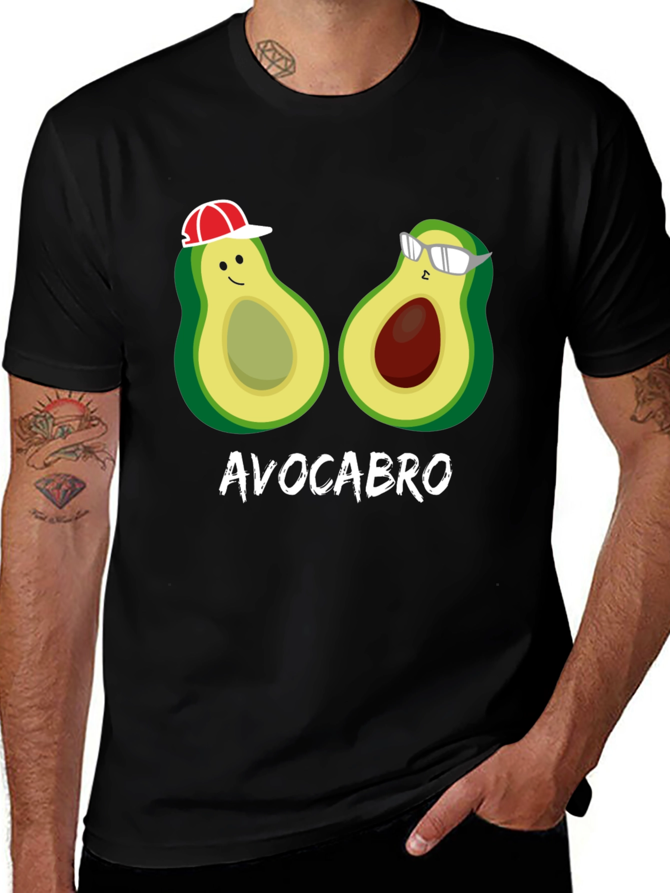 Variant 15 of Avocabro Black Graphic T-Shirt