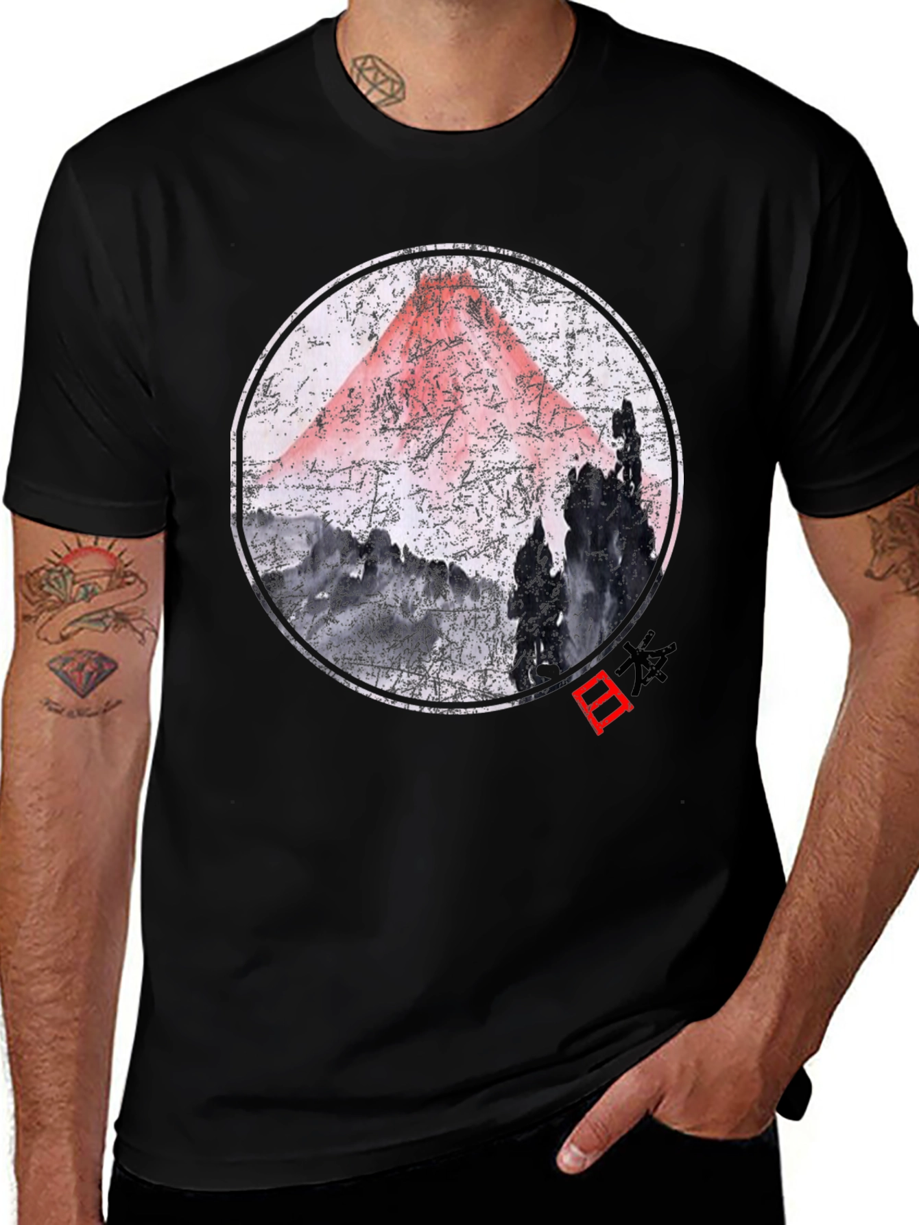 Variant 22 of Mount Fuji Graphic Tee - Japanese Art T-Shirt