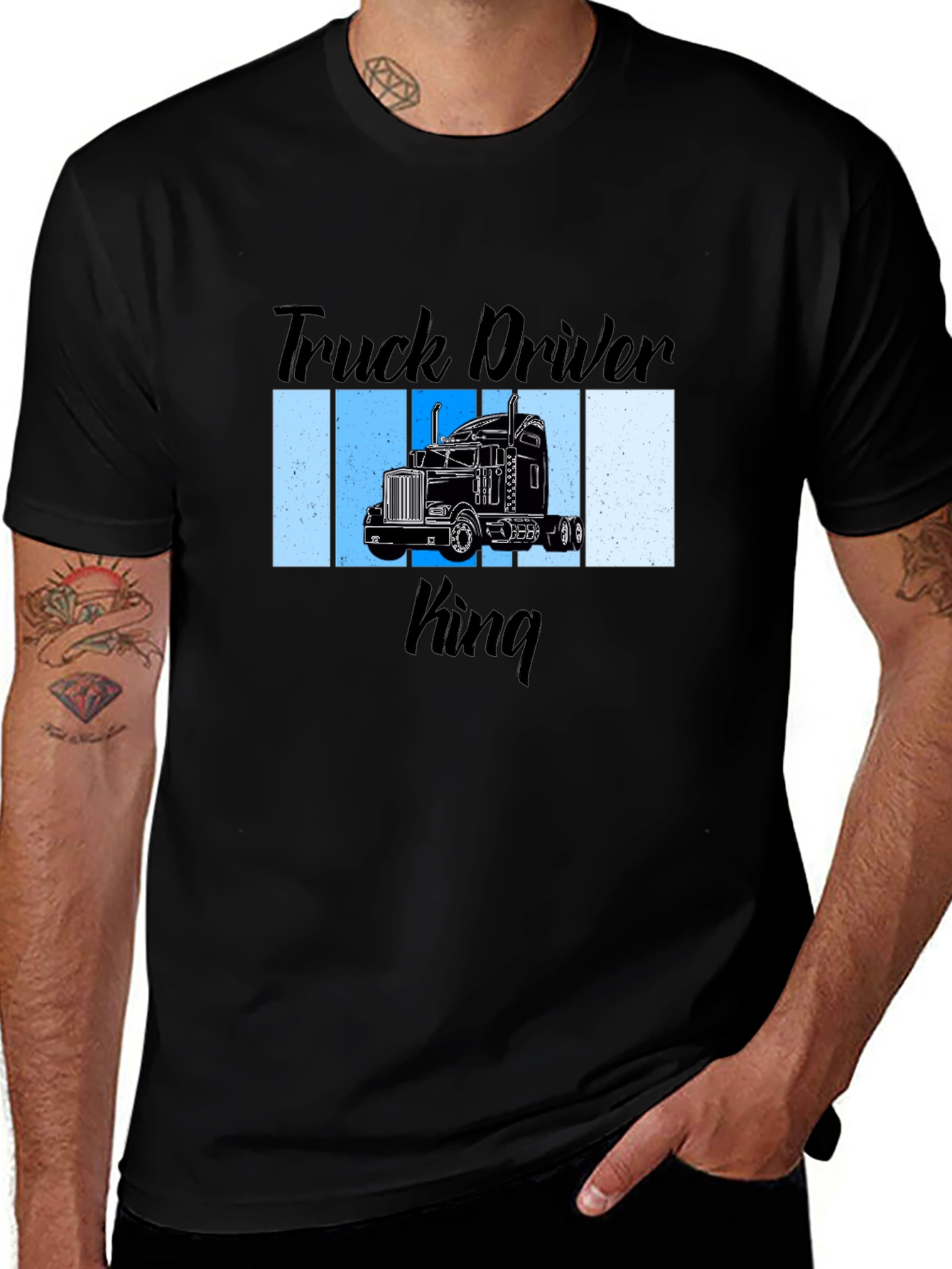 Variant 26 of Truck Driver King Graphic T-Shirt