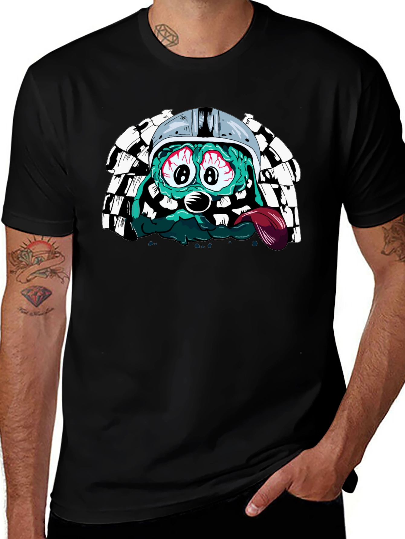 Variant 8 of Racer Brain T-Shirt