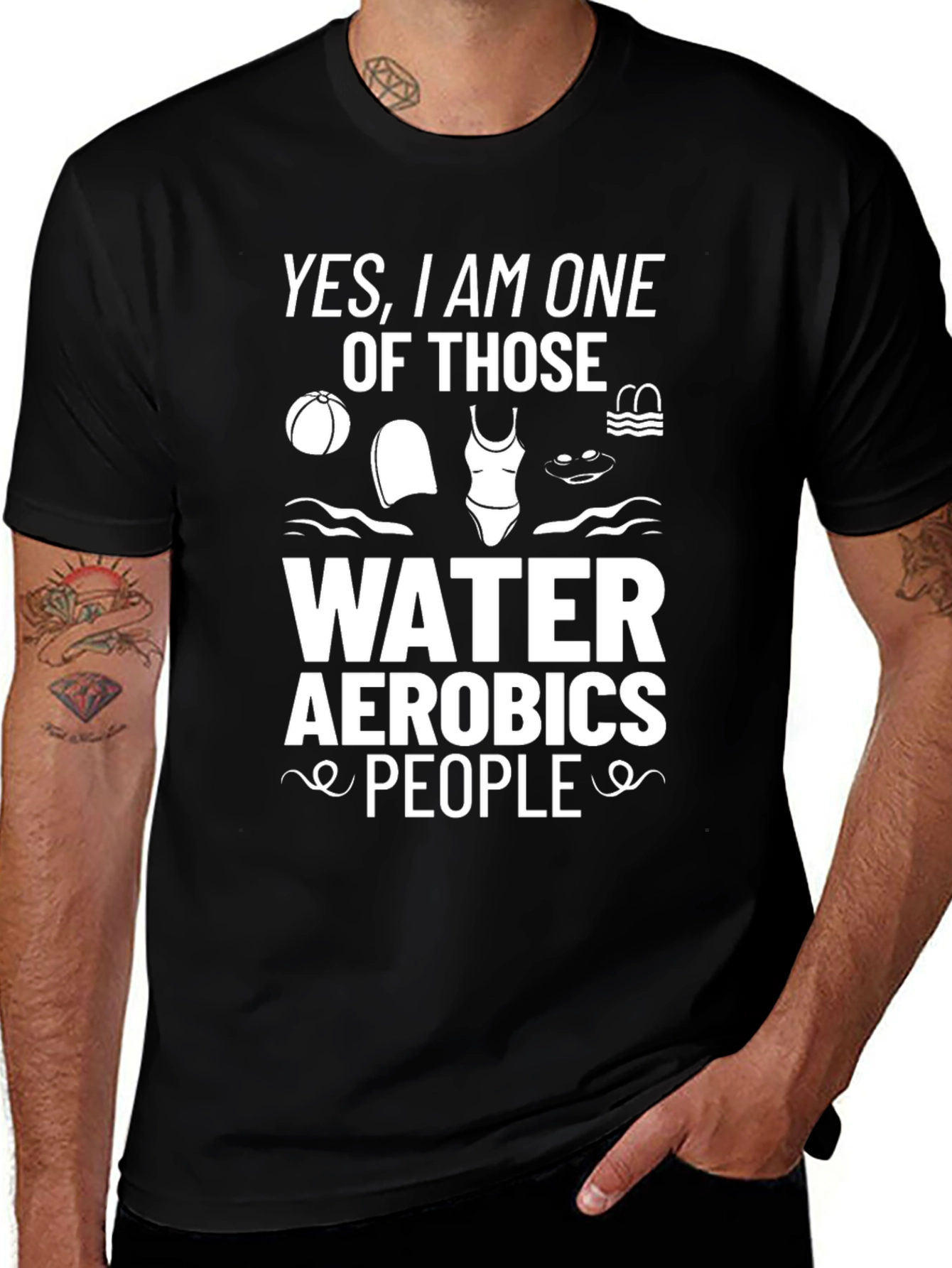 Variant 25 of Water Aerobics People Graphic Tee