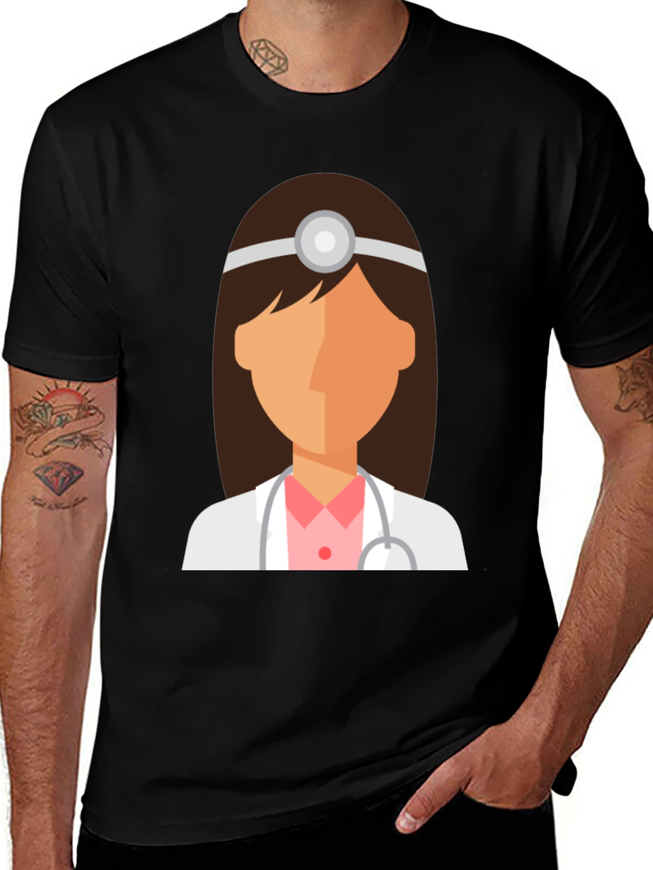 Variant 13 of Doctor Graphic T-Shirt - Medical Professional Design