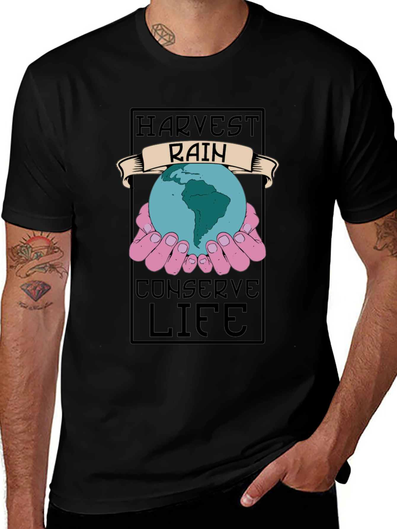 Variant 4 of Harvest Rain Conserve Life Graphic Tee