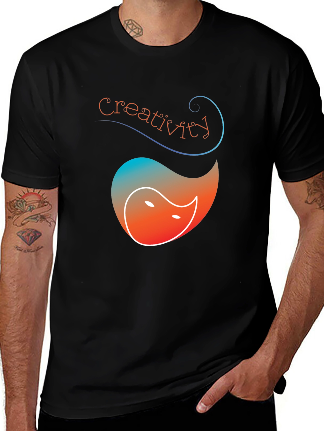 Variant 14 of Creativity Fox Graphic T-Shirt
