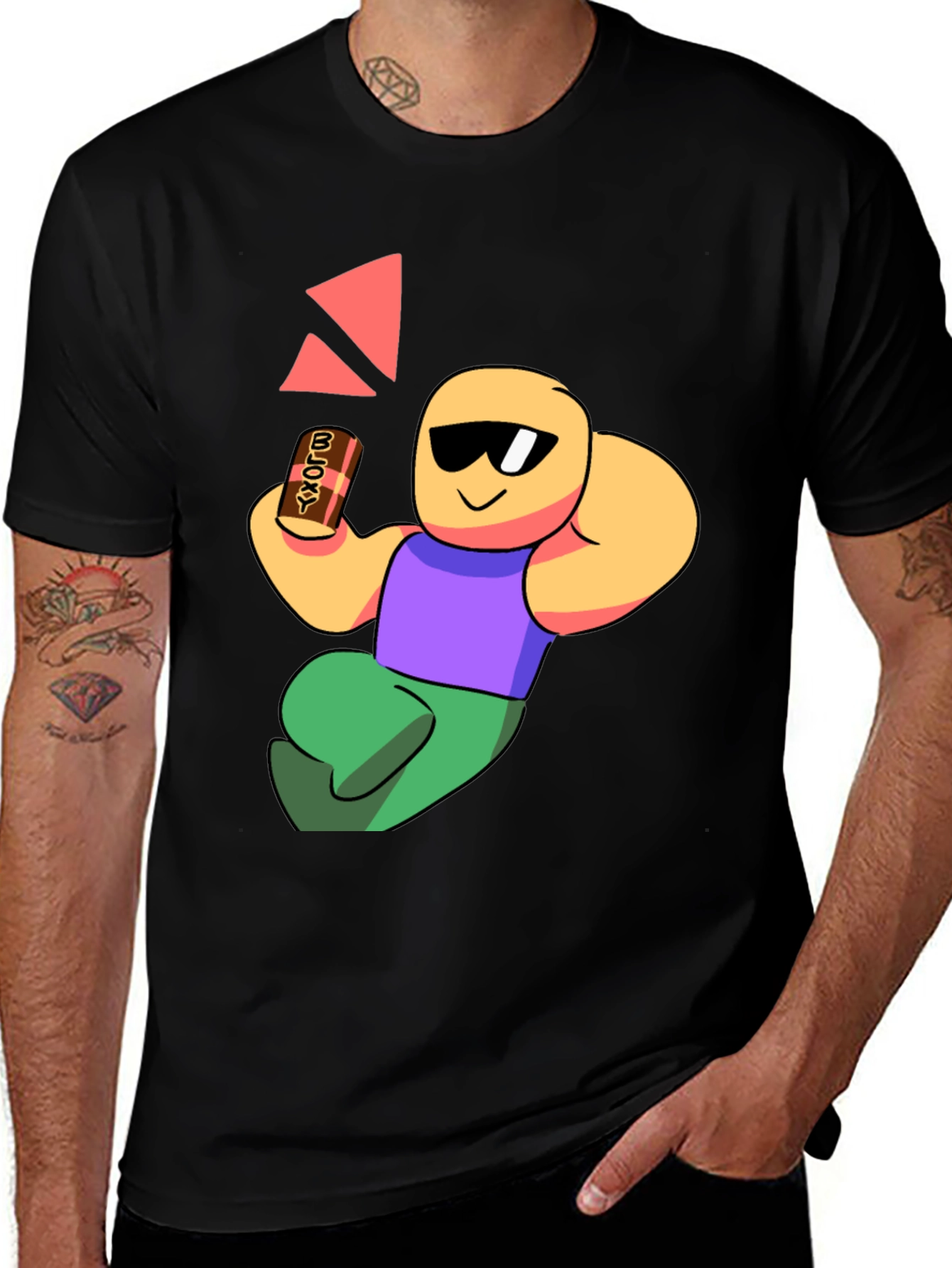 Variant 17 of Chill Cartoon Character Graphic T-Shirt