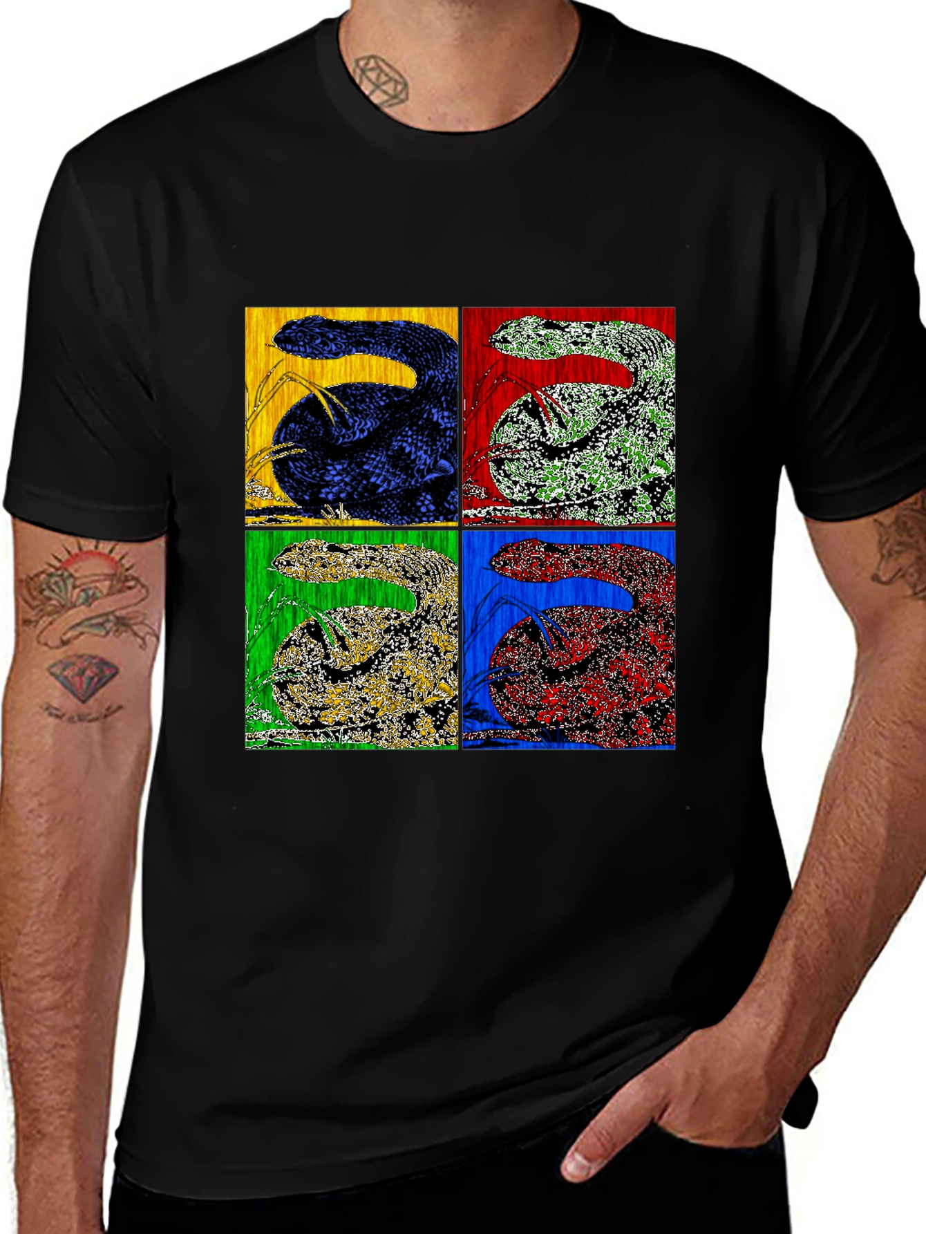 Rattlesnake Pop Art Tee
