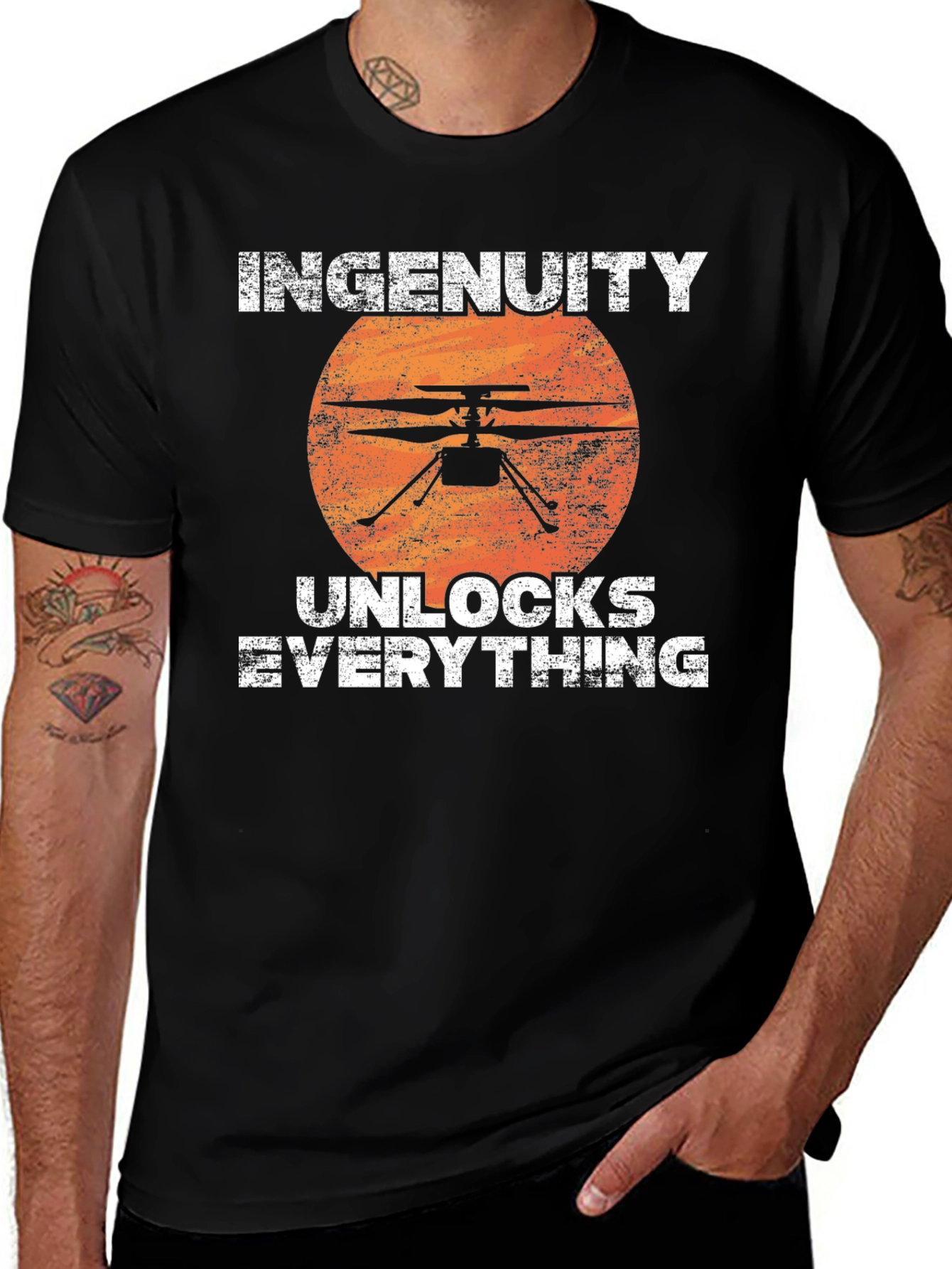 Ingenuity Helicopter T-Shirt - Unlocks Everything