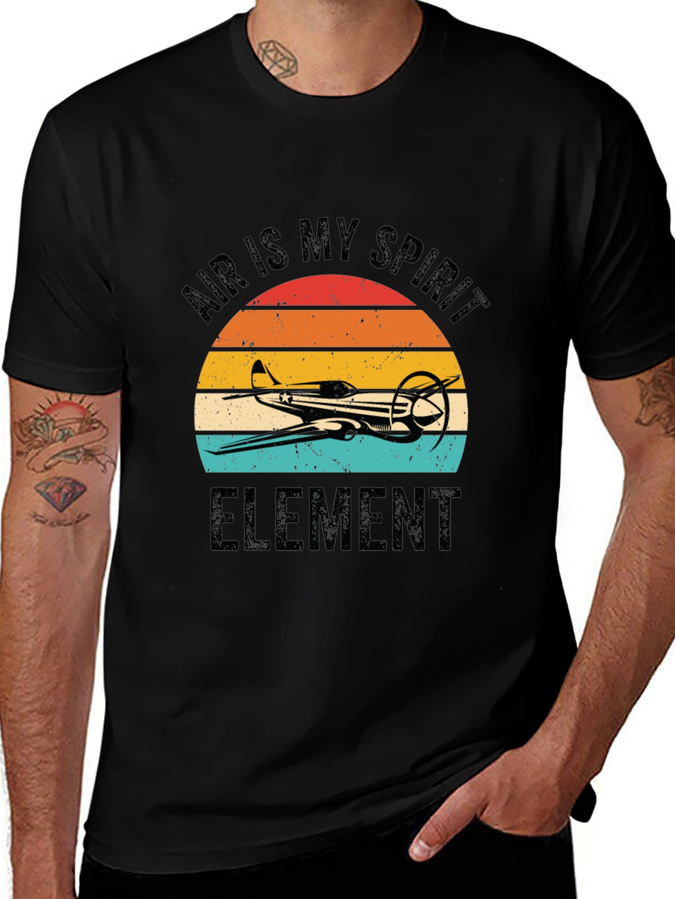 Air is My Spirit Element Airplane T-Shirt