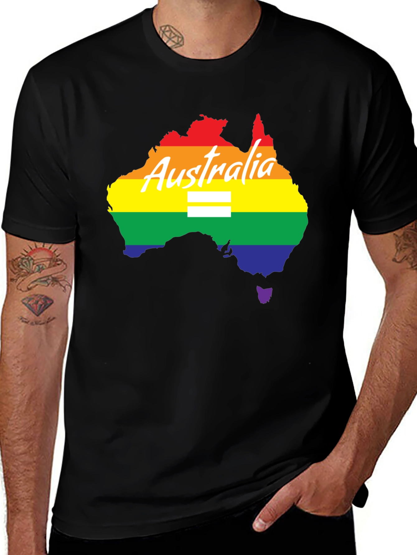Australia Pride T-Shirt - Equality Love Wins
