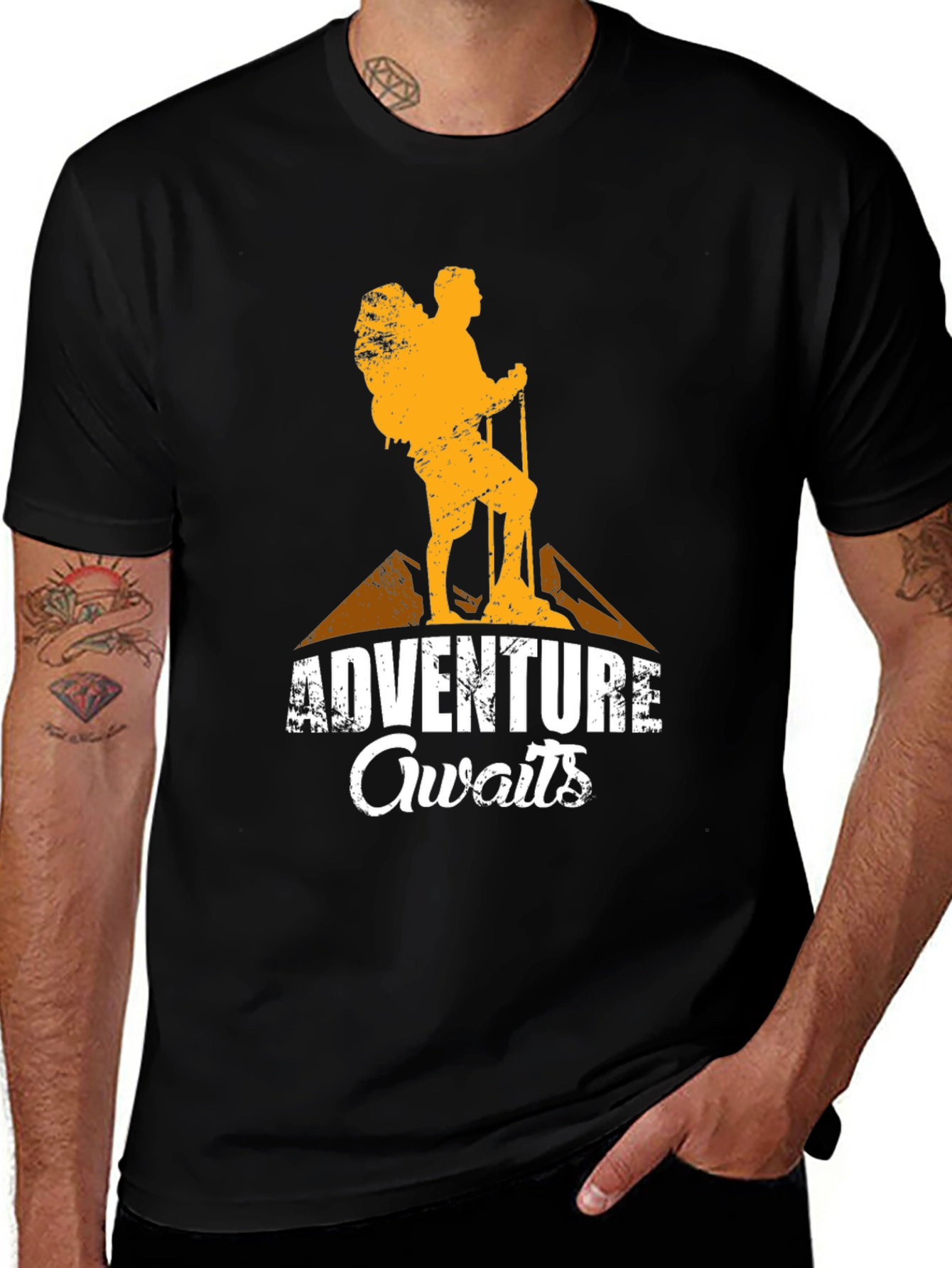 Variant 20 of Adventure Awaits Graphic T-Shirt - Hiking Tee