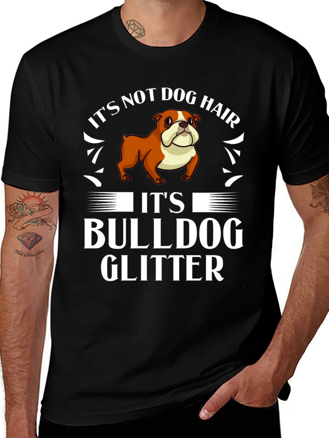 Variant 19 of Bulldog Glitter T-Shirt