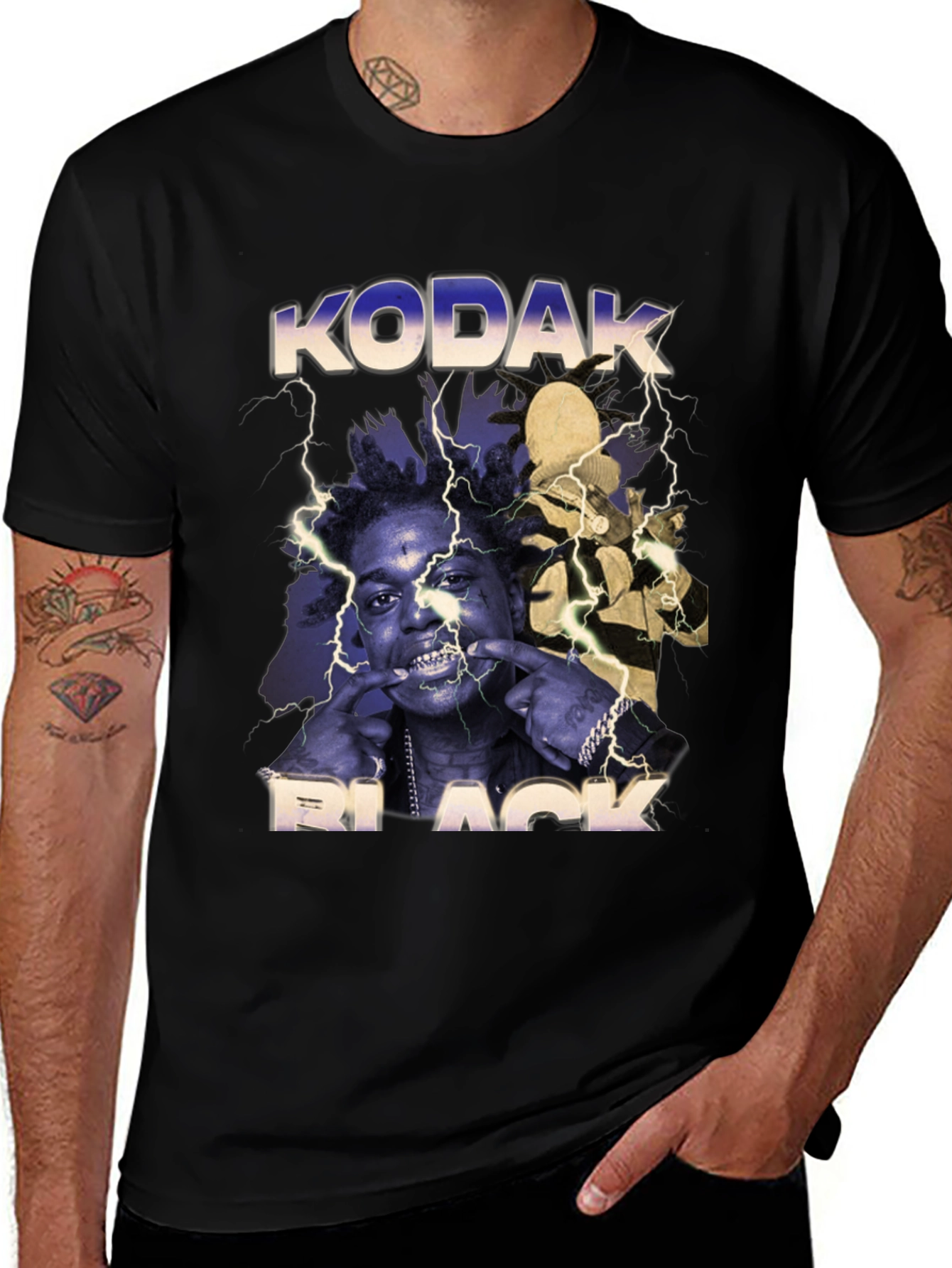 Variant 5 of Kodak Black Graphic Print T-Shirt