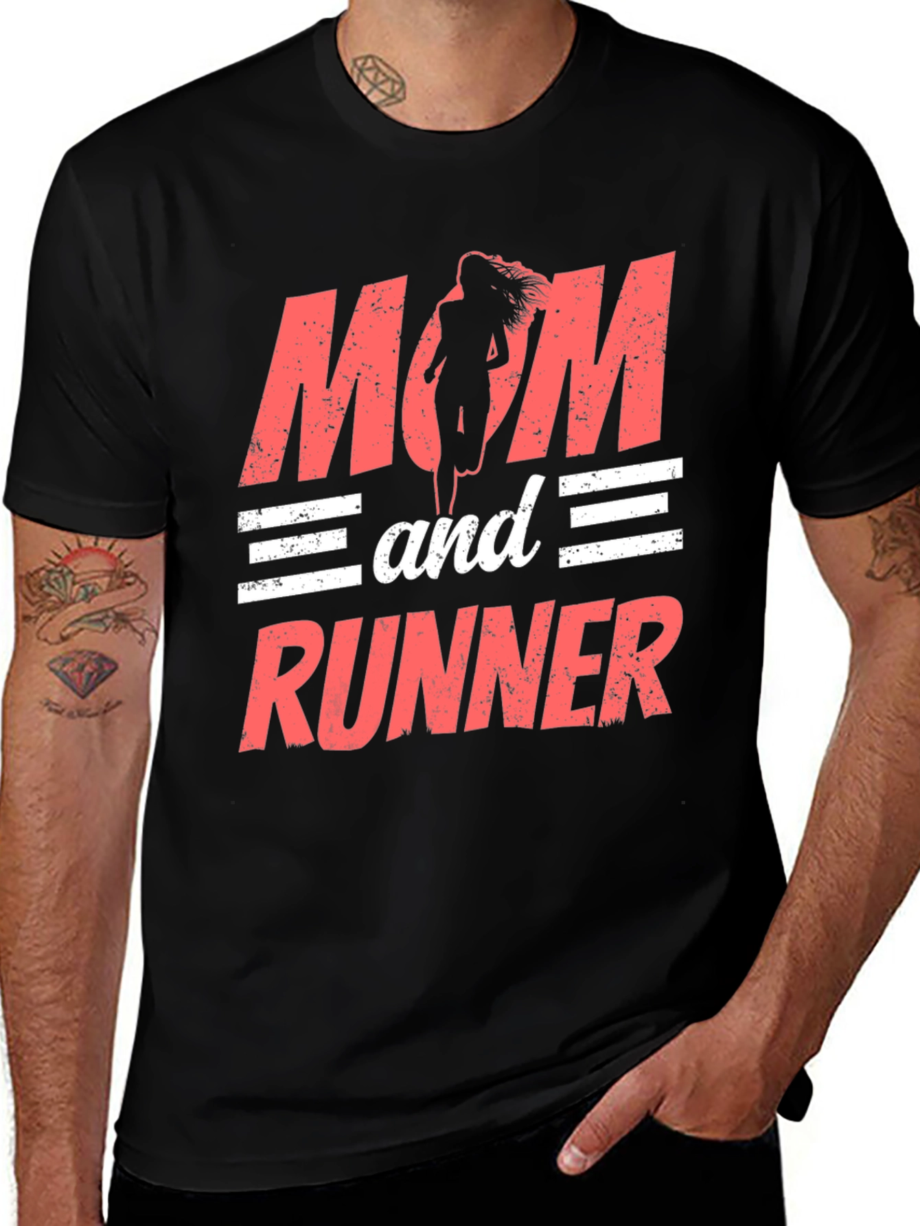 Variant 17 of Mom and Runner Graphic Tee