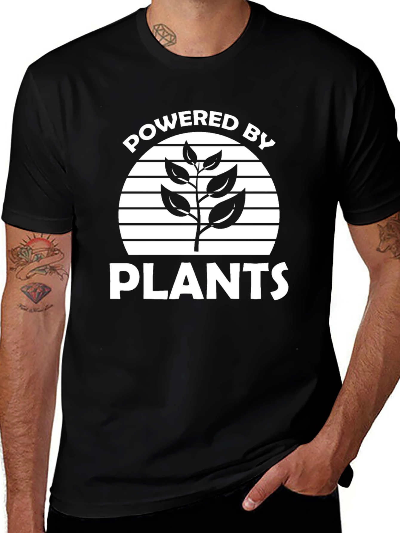 Variant 21 of Powered By Plants Vegan Graphic T-Shirt