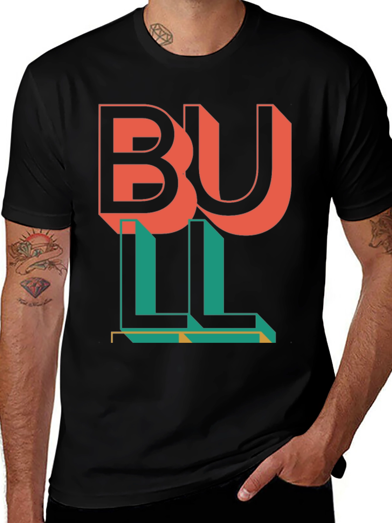Variant 27 of Bold 'BULL' Graphic T-Shirt - Modern Streetwear