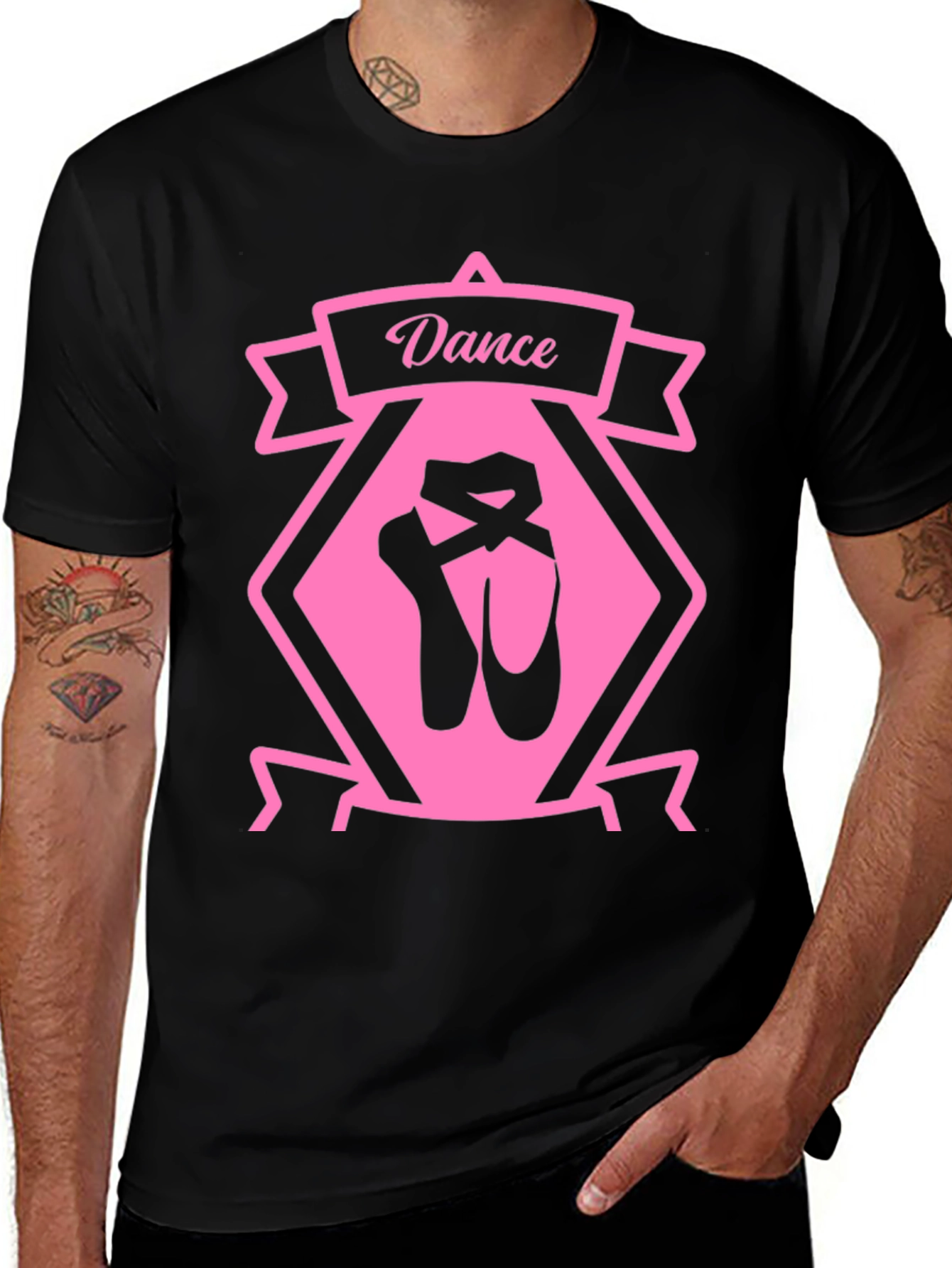 Variant 27 of Dance Ballet T-Shirt - Pink Graphic