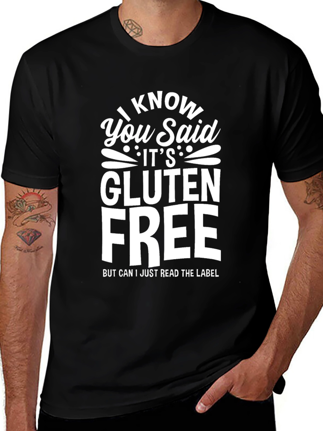 Variant 24 of Gluten Free Novelty Graphic T-Shirt